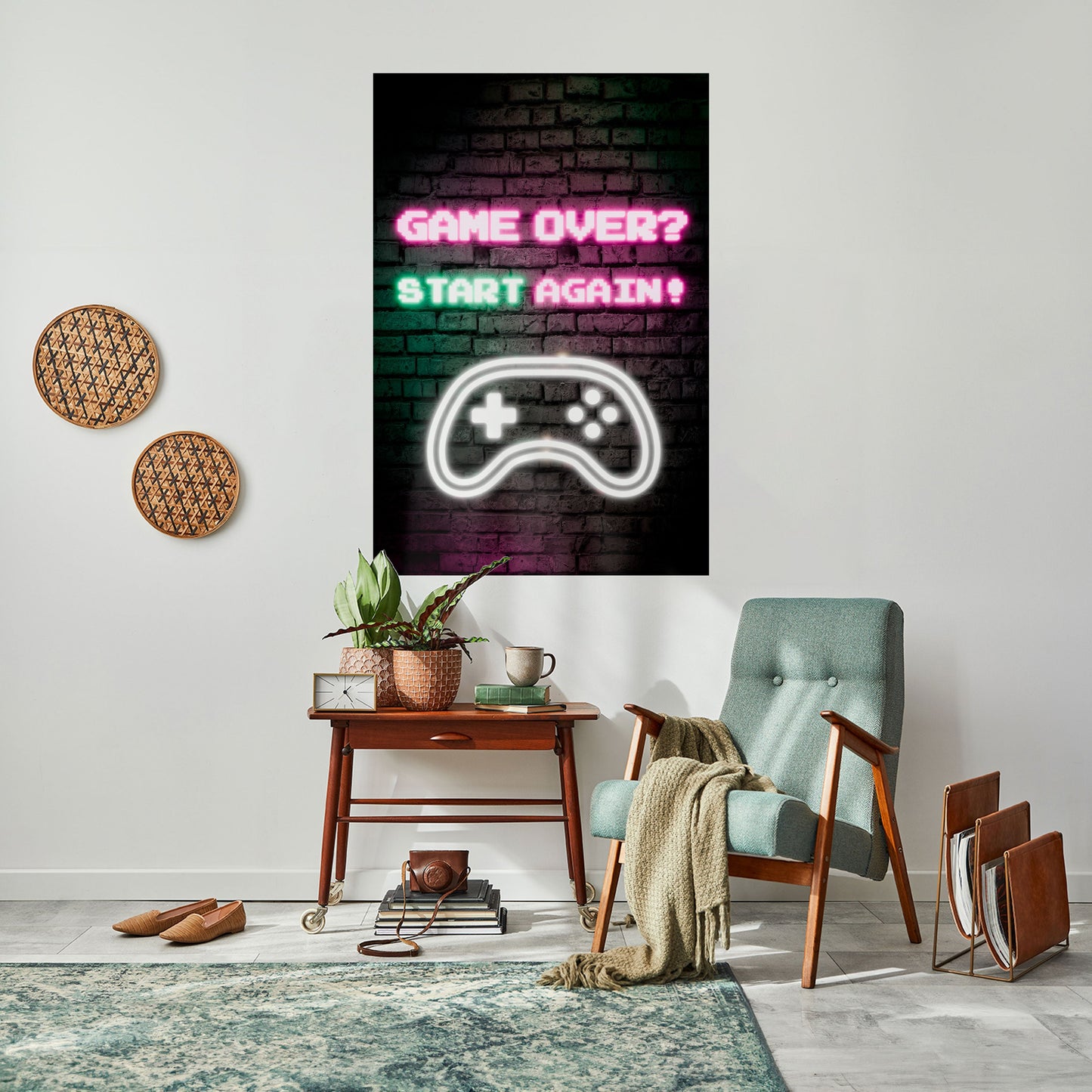 ÅTERUPPBYGGA DITT ÄVENTYR - Vertikal poster med självhäftande text