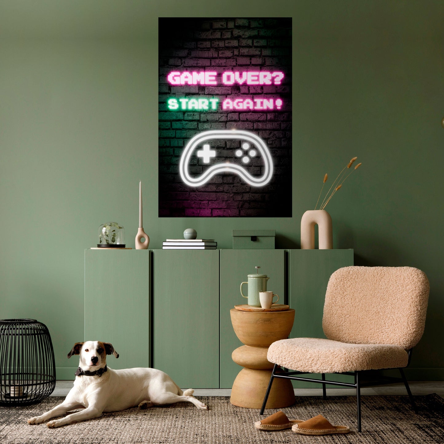 ÅTERUPPBYGGA DITT ÄVENTYR - Vertikal poster med självhäftande text