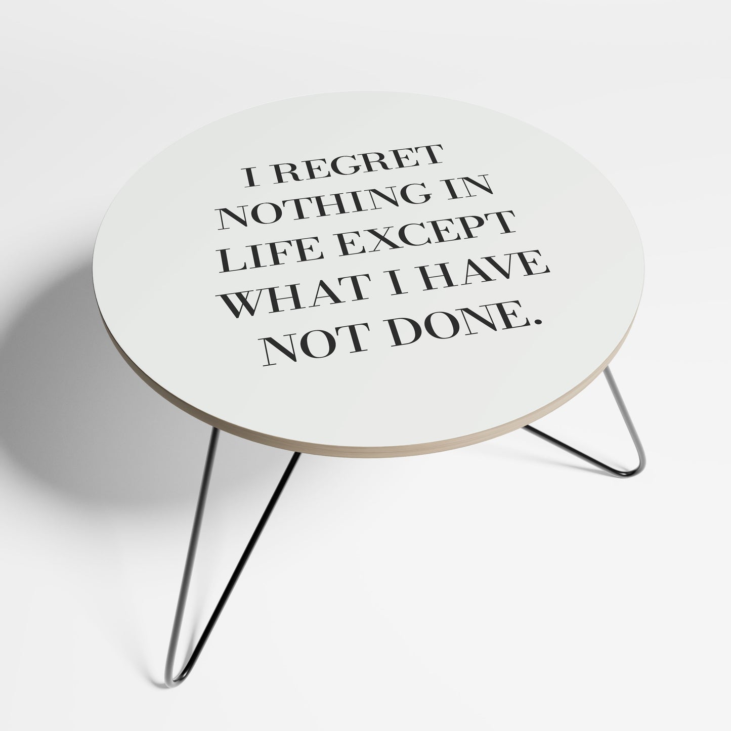 REGRET NOTHING Large Coffee Table