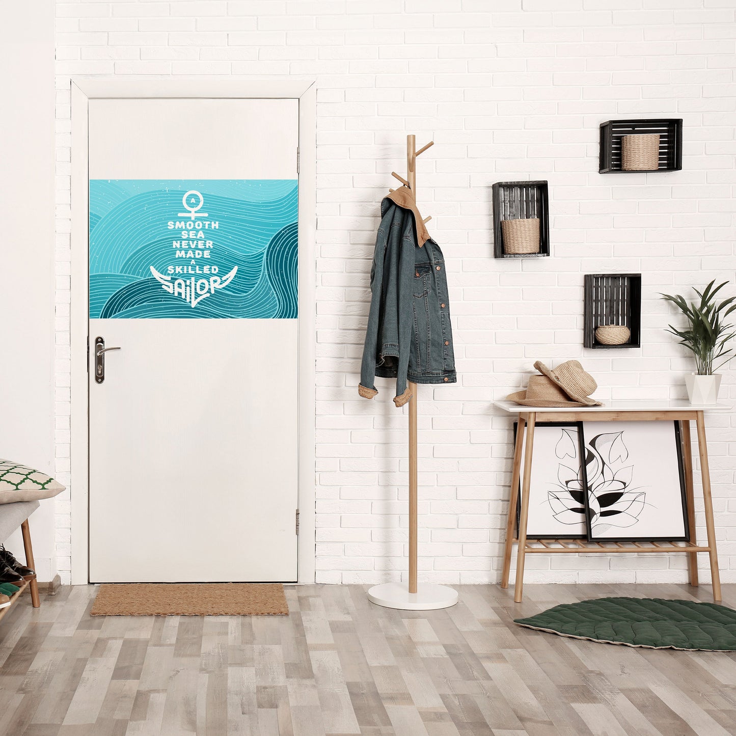 SKILLED SAILOR Peel and Stick Horizontal Poster