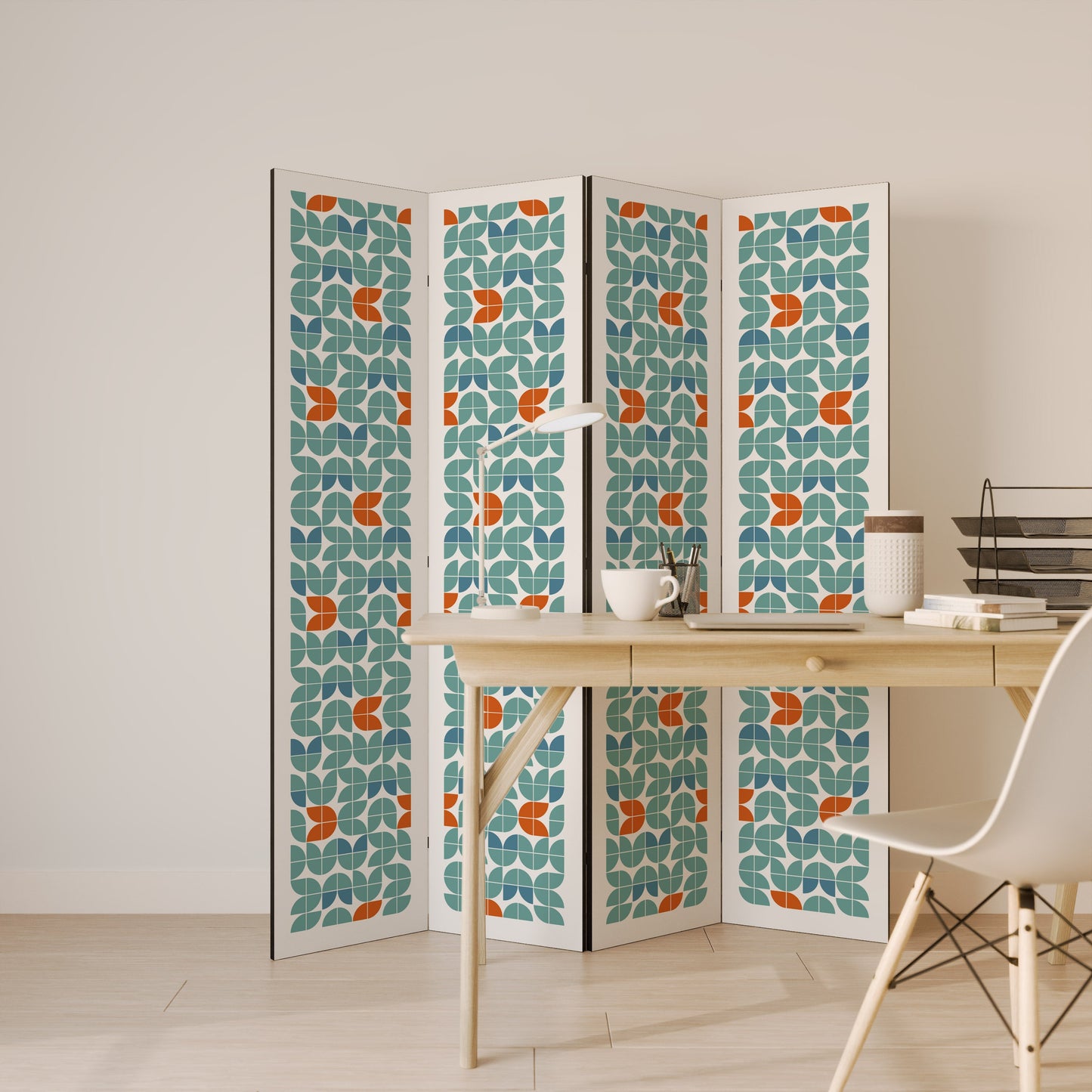 BE THE CHANGE Decorative 4-Panel Room Divider