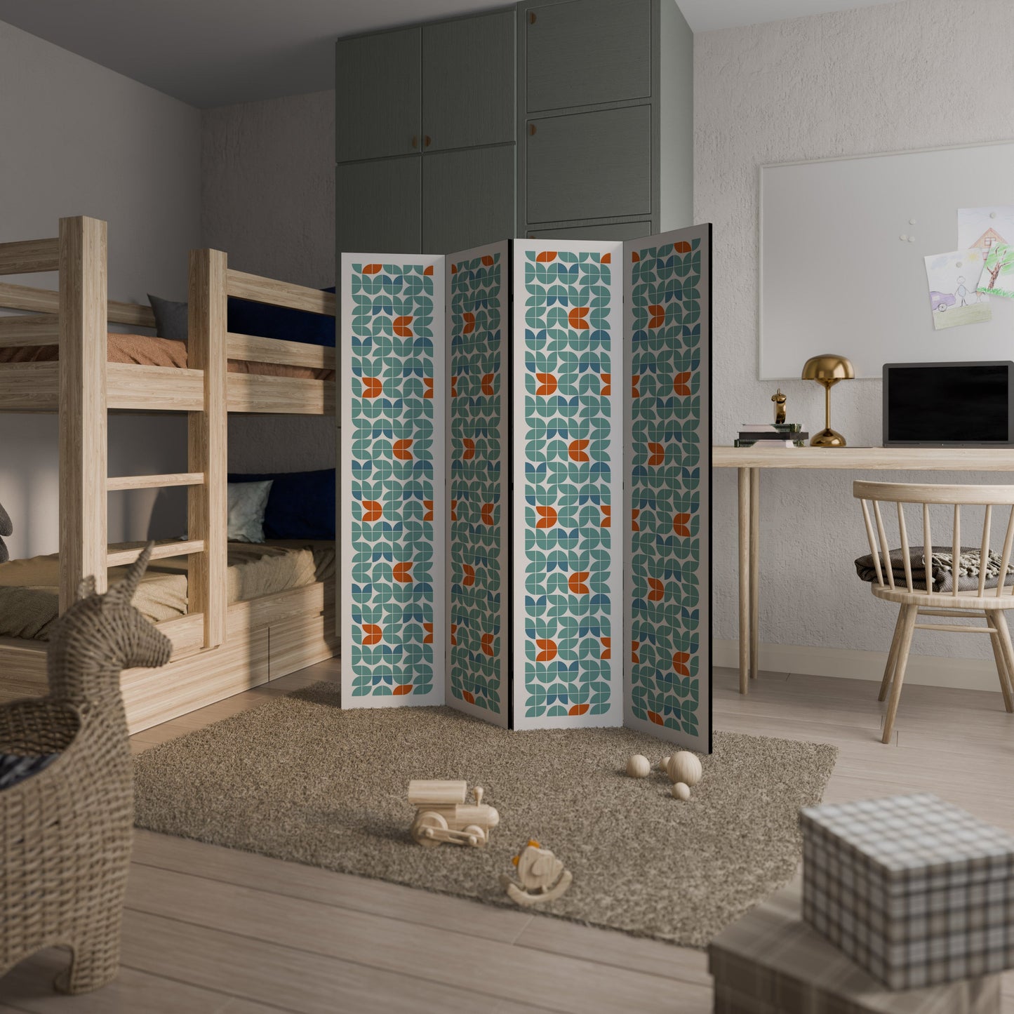 BE THE CHANGE Decorative 4-Panel Room Divider