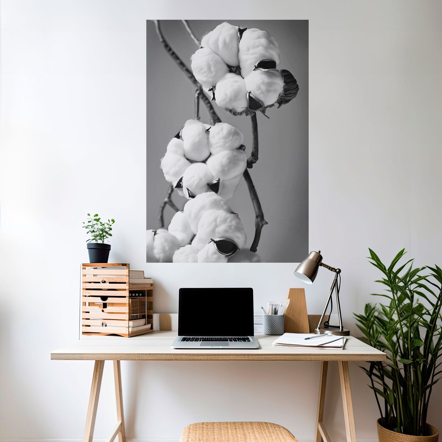 COTTON DREAMSCAPE vertikal poster med självhäftande tryck
