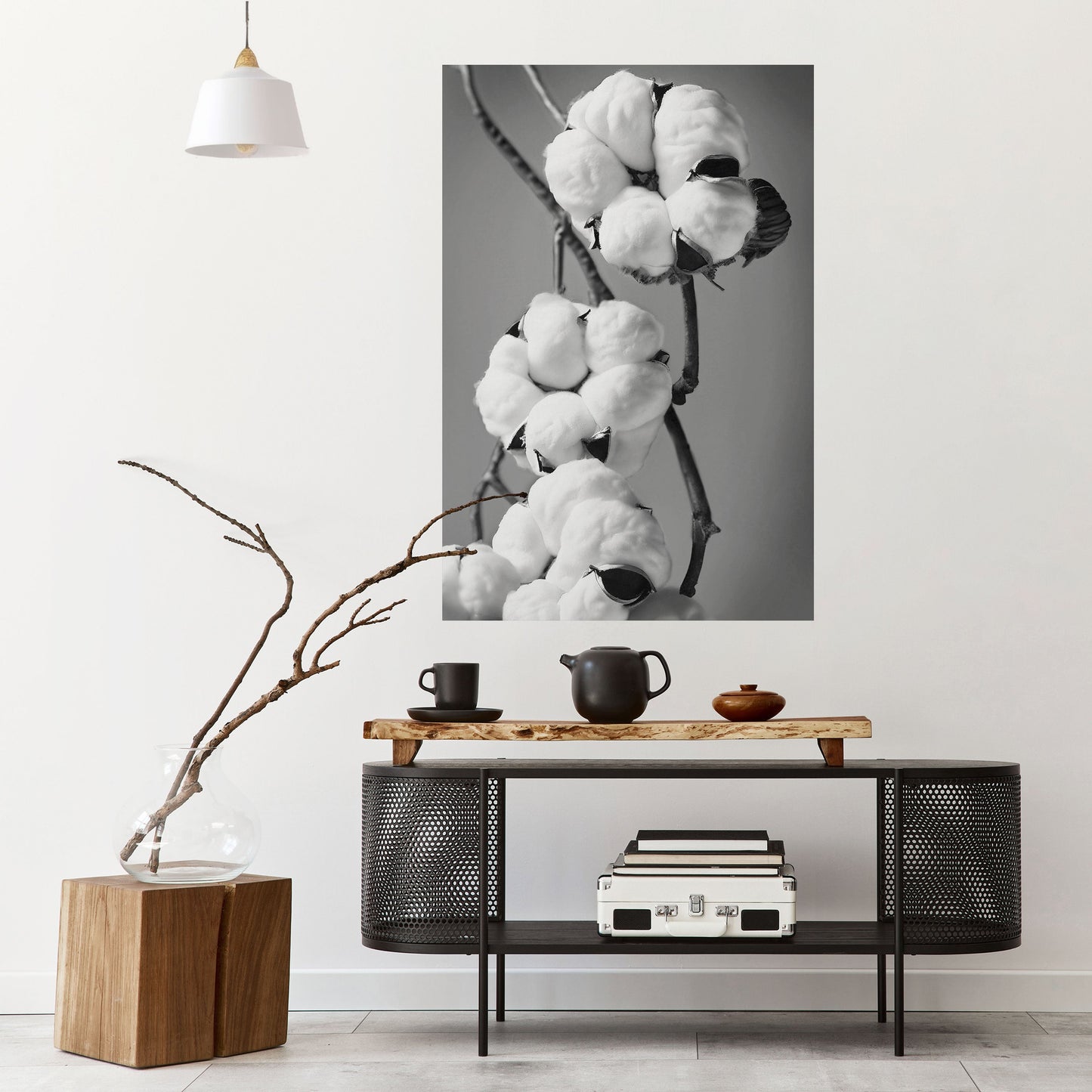 COTTON DREAMSCAPE vertikal poster med självhäftande tryck