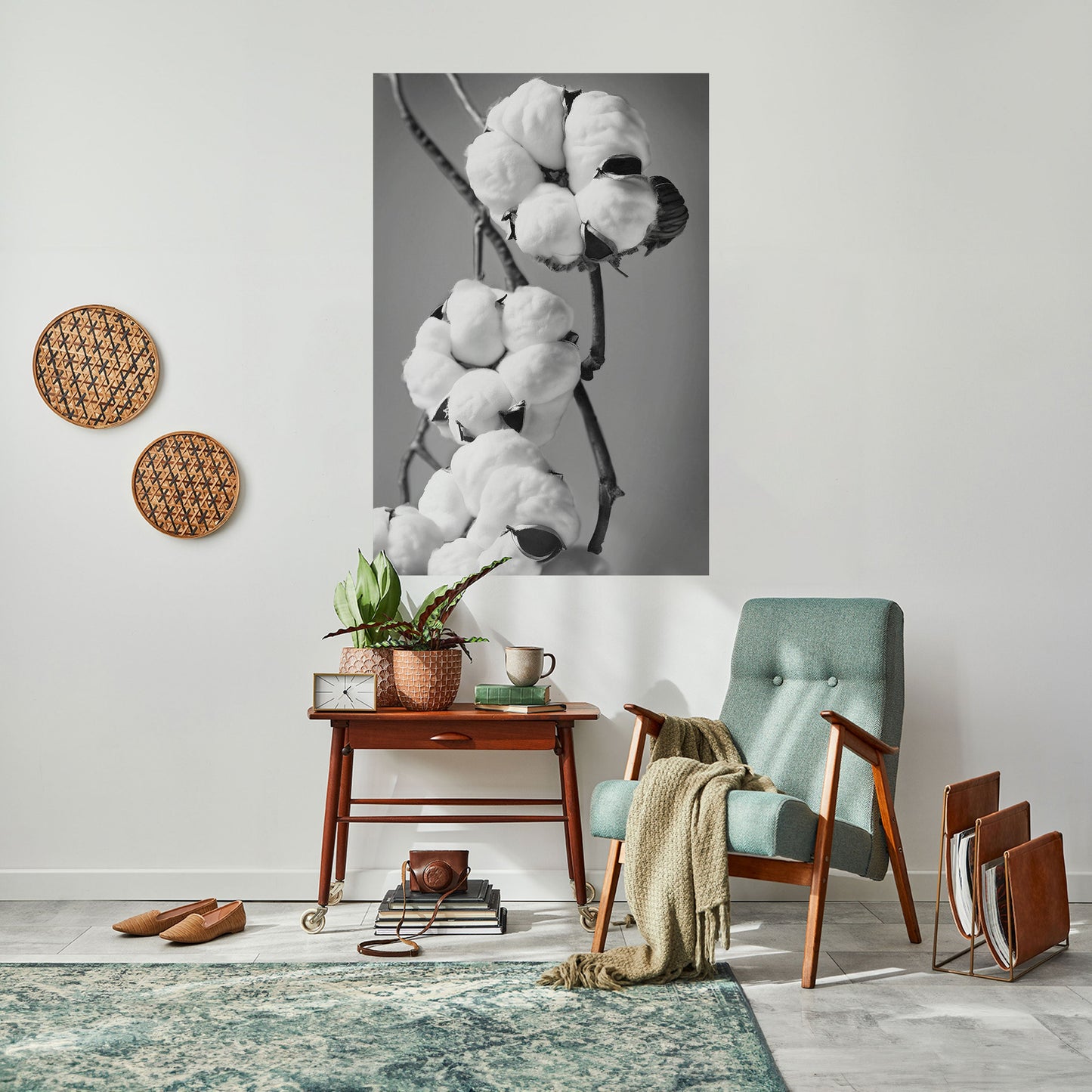 COTTON DREAMSCAPE vertikal poster med självhäftande tryck