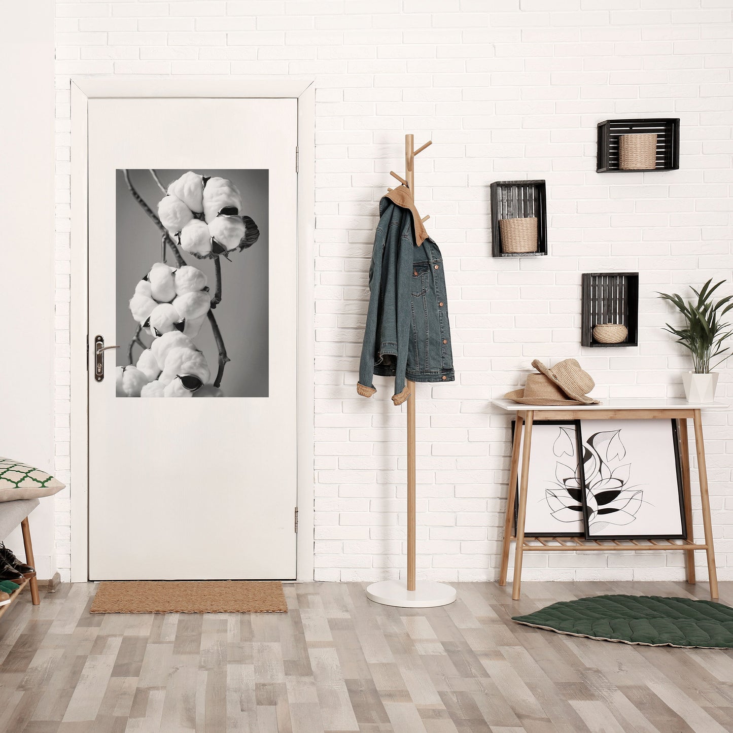 COTTON DREAMSCAPE vertikal poster med självhäftande tryck
