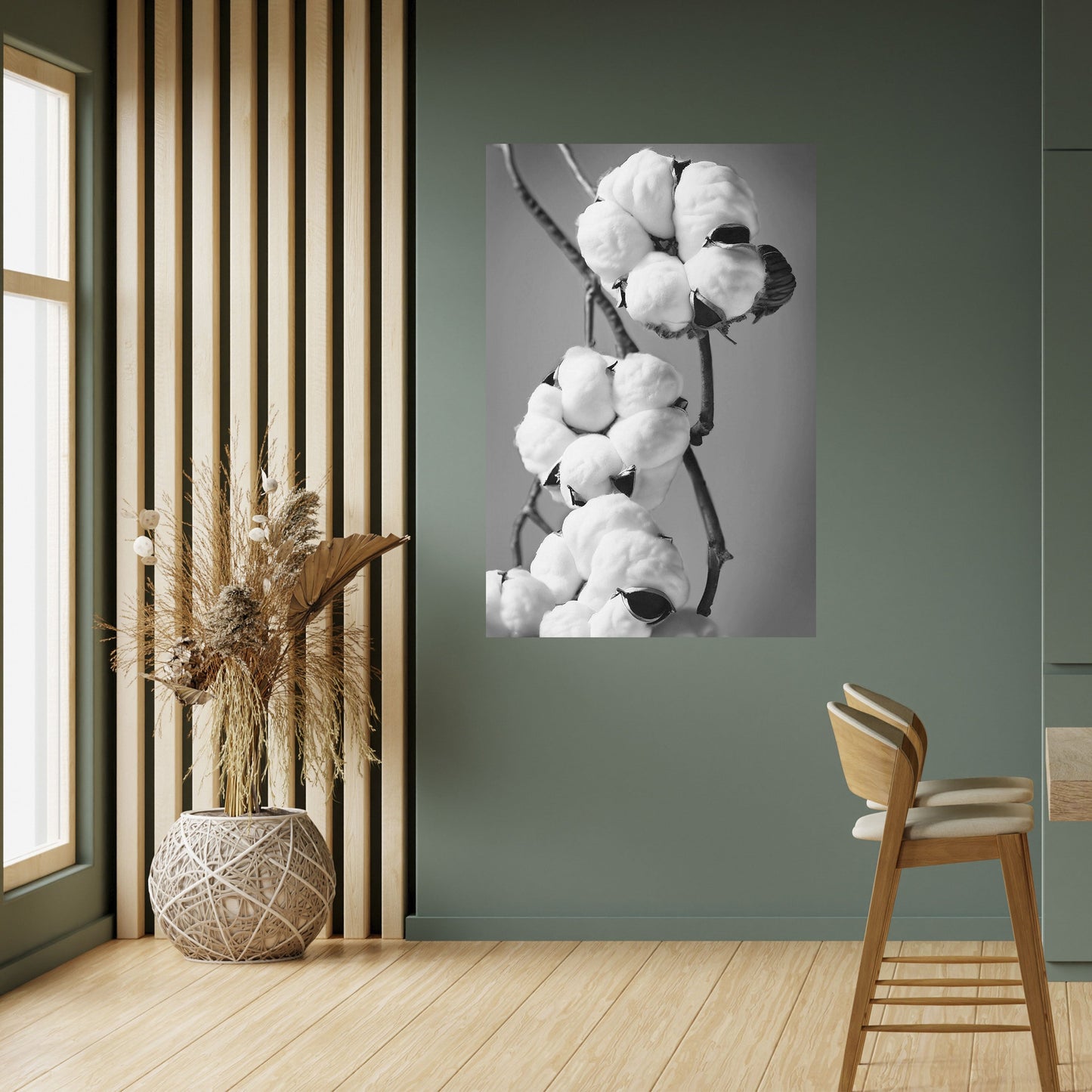 COTTON DREAMSCAPE vertikal poster med självhäftande tryck