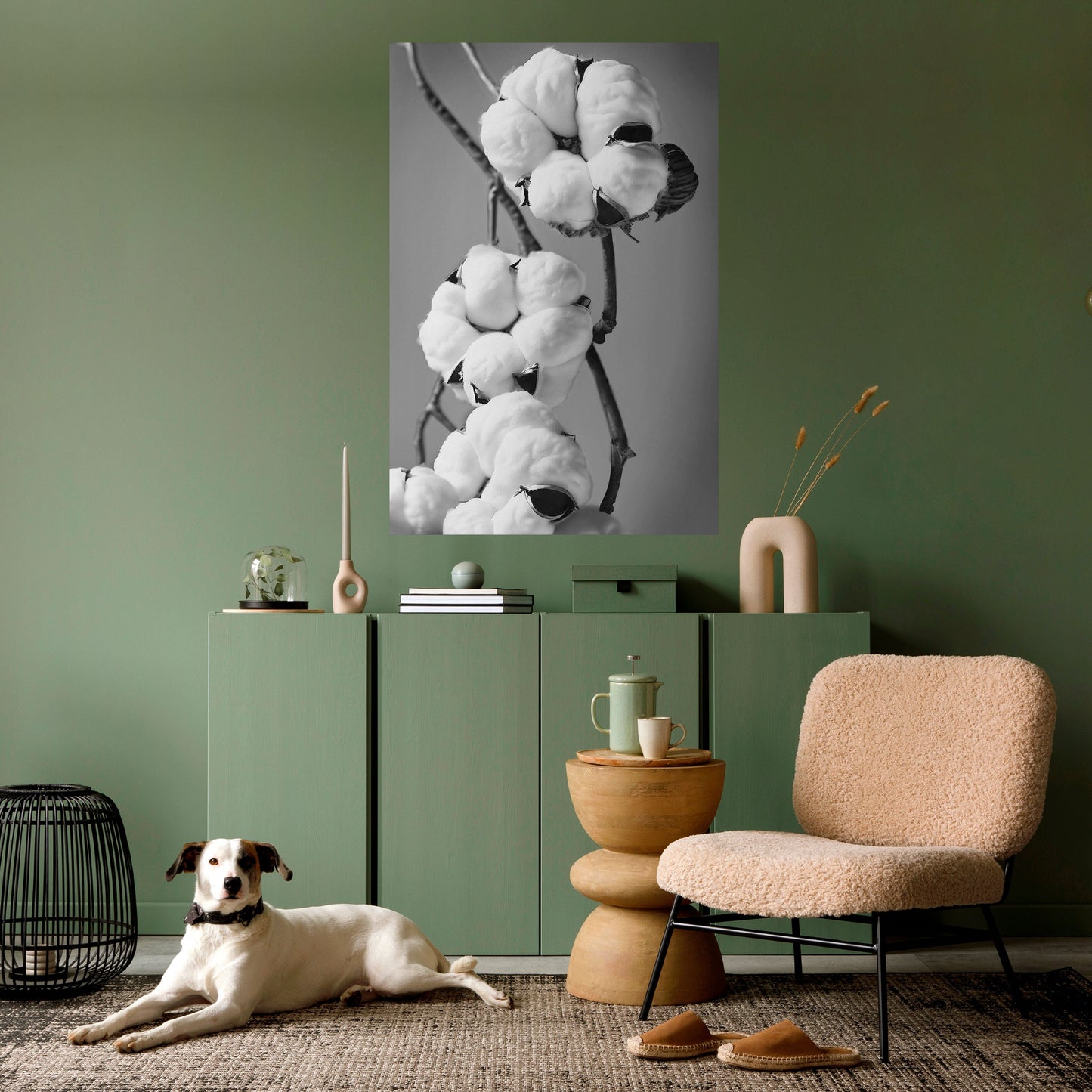 COTTON DREAMSCAPE vertikal poster med självhäftande tryck
