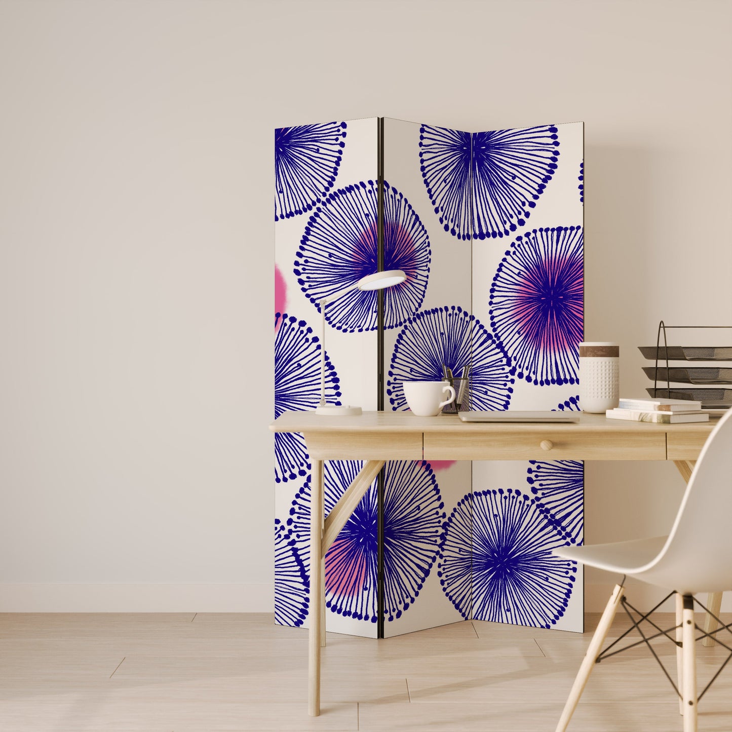 MAGIC NATURE Dekorativ rumsavdelare med 3 paneler