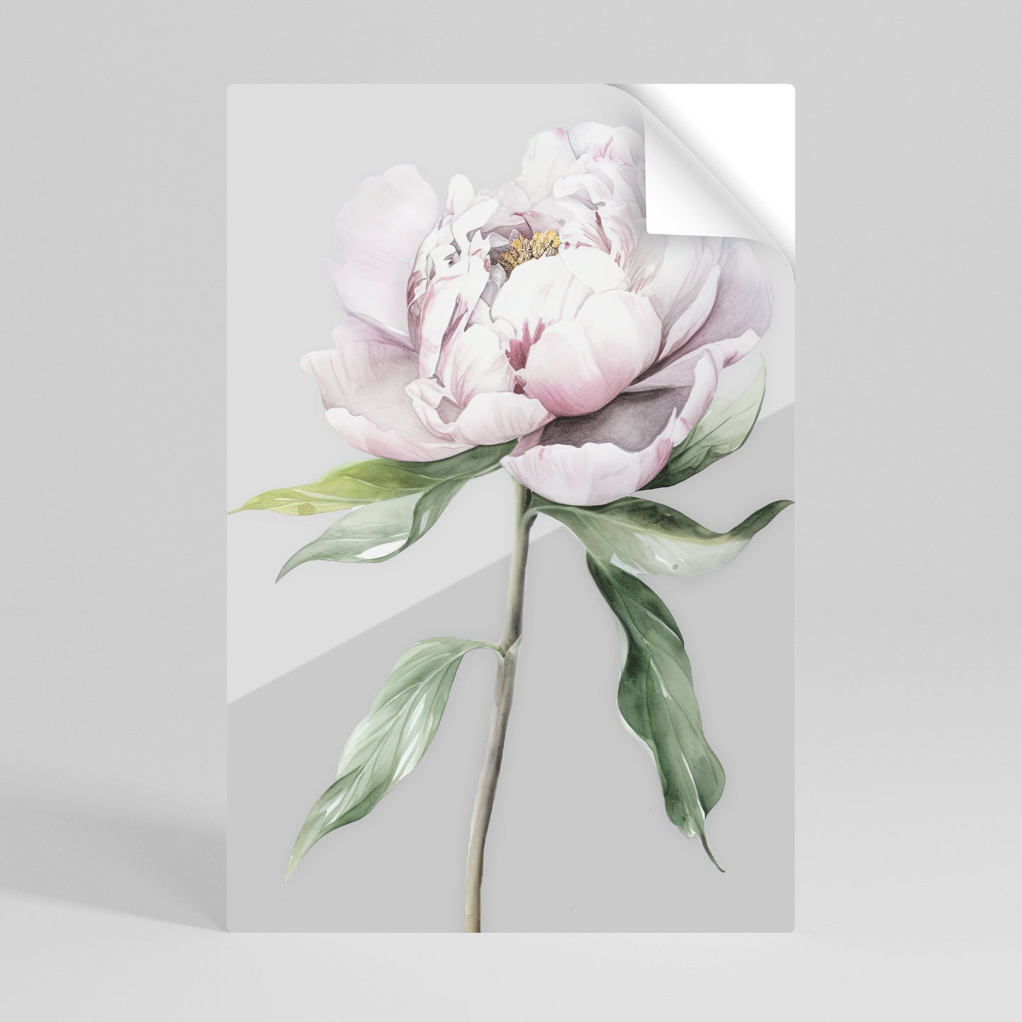 STRÅLANDE BLOMSTERFANTASI Vertikal Poster med självhäftande mönster