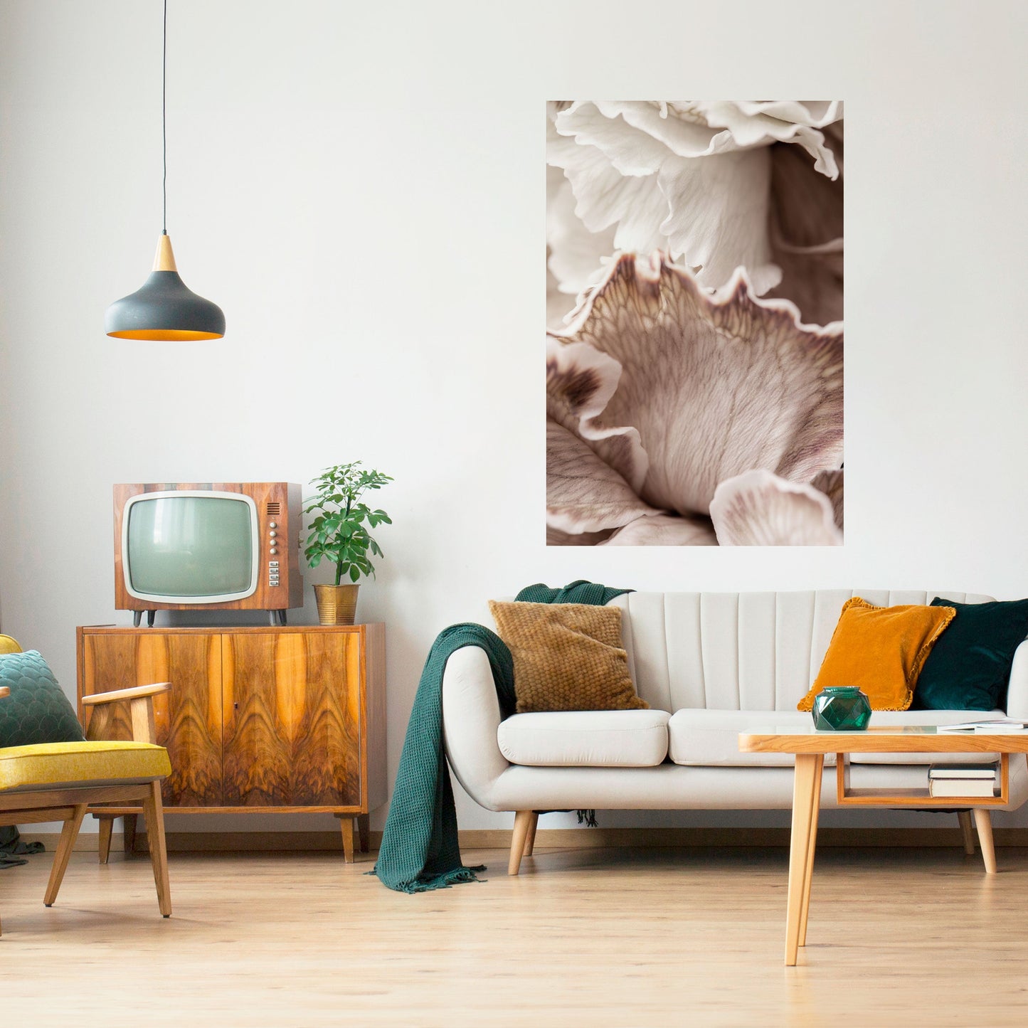SURREAL BLOOM DANCE Vertikal poster med självhäftande motiv