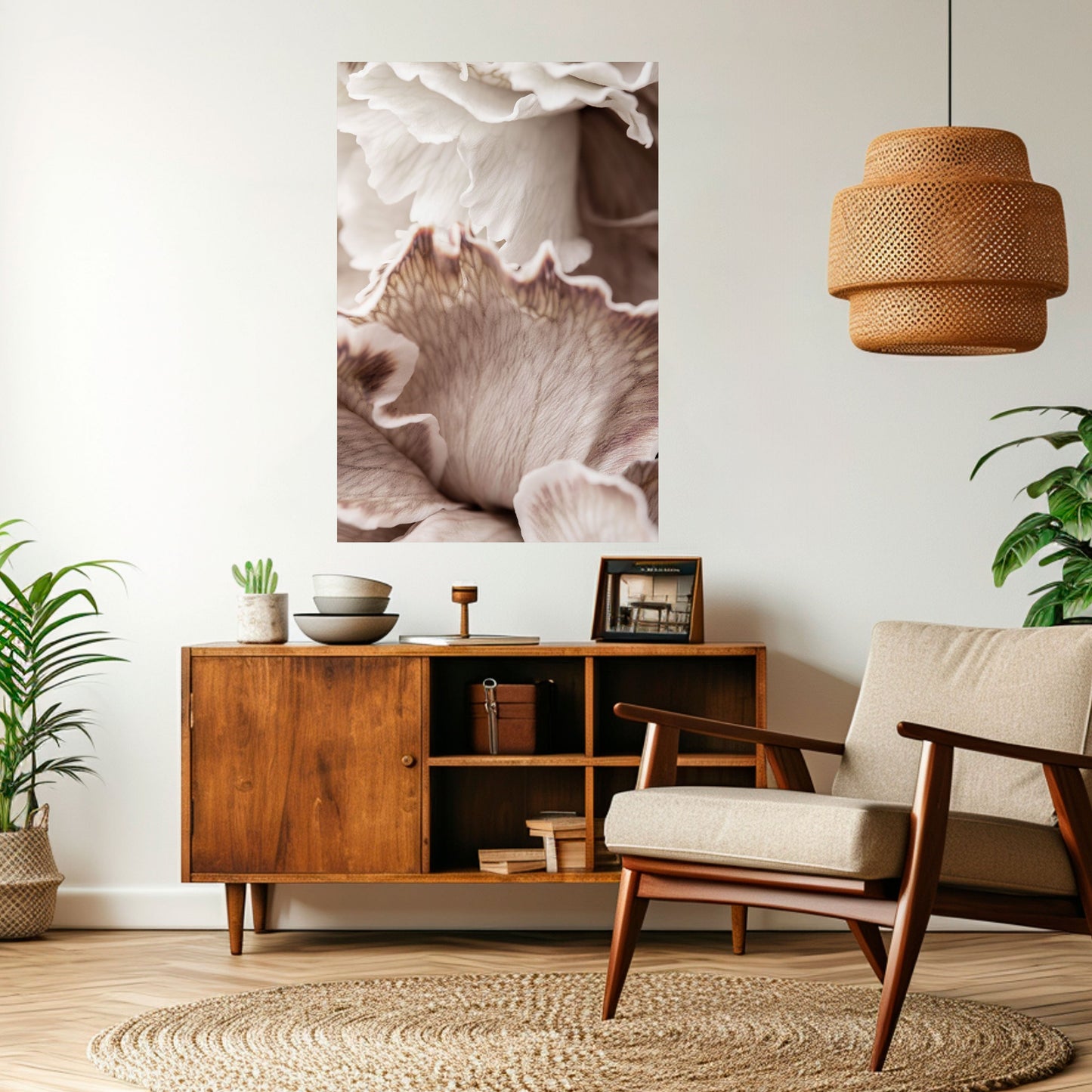 SURREAL BLOOM DANCE Vertikal poster med självhäftande motiv