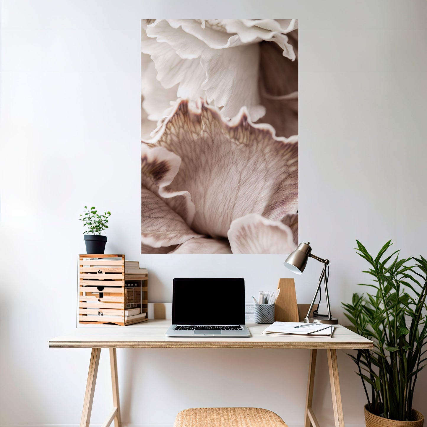 SURREAL BLOOM DANCE Vertikal poster med självhäftande motiv