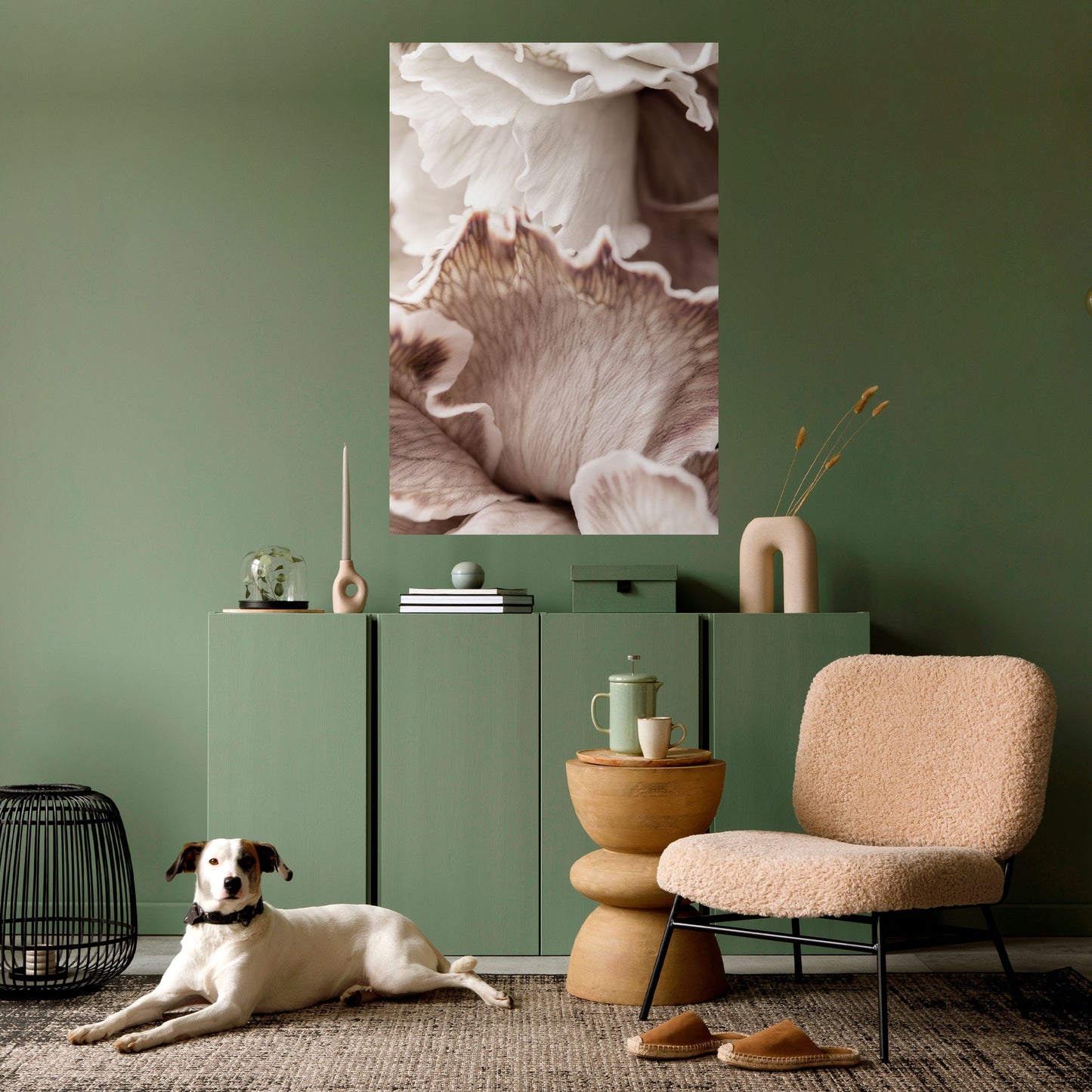 SURREAL BLOOM DANCE Vertikal poster med självhäftande motiv