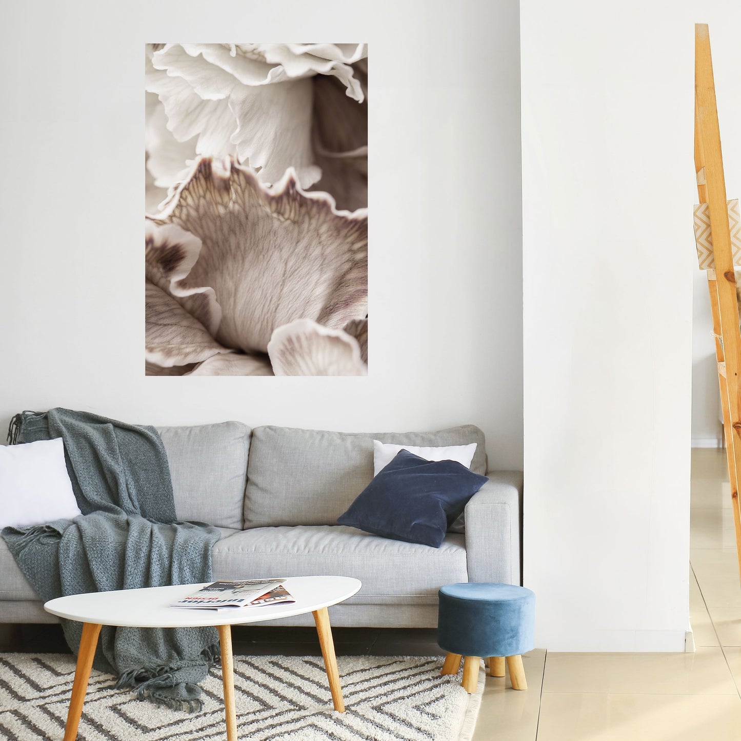SURREAL BLOOM DANCE Vertikal poster med självhäftande motiv