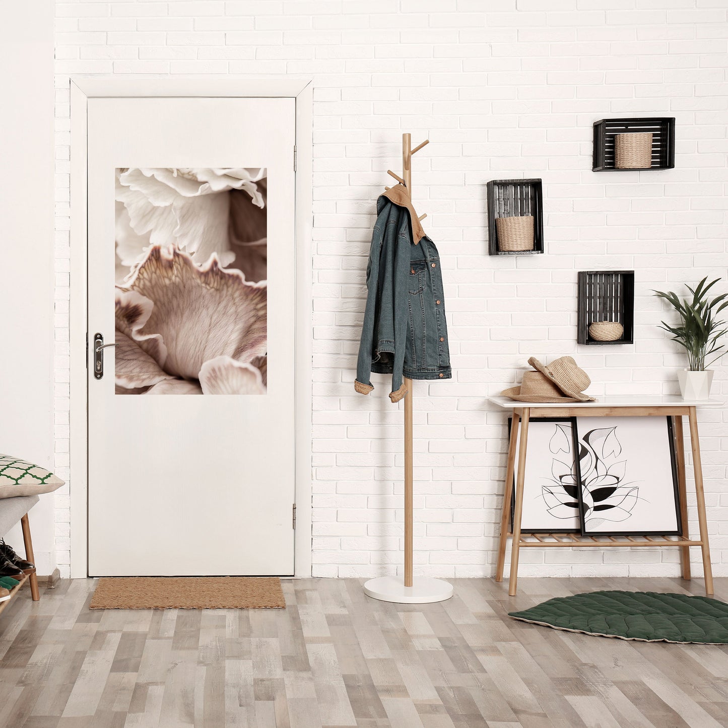 SURREAL BLOOM DANCE Vertikal poster med självhäftande motiv