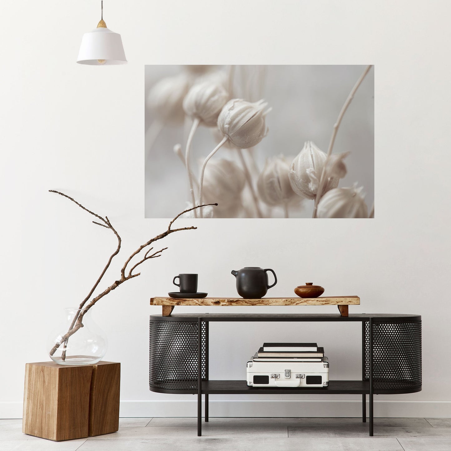 MYSTICAL BOTANICAL BLUSH Peel and Stick Horizontal Poster