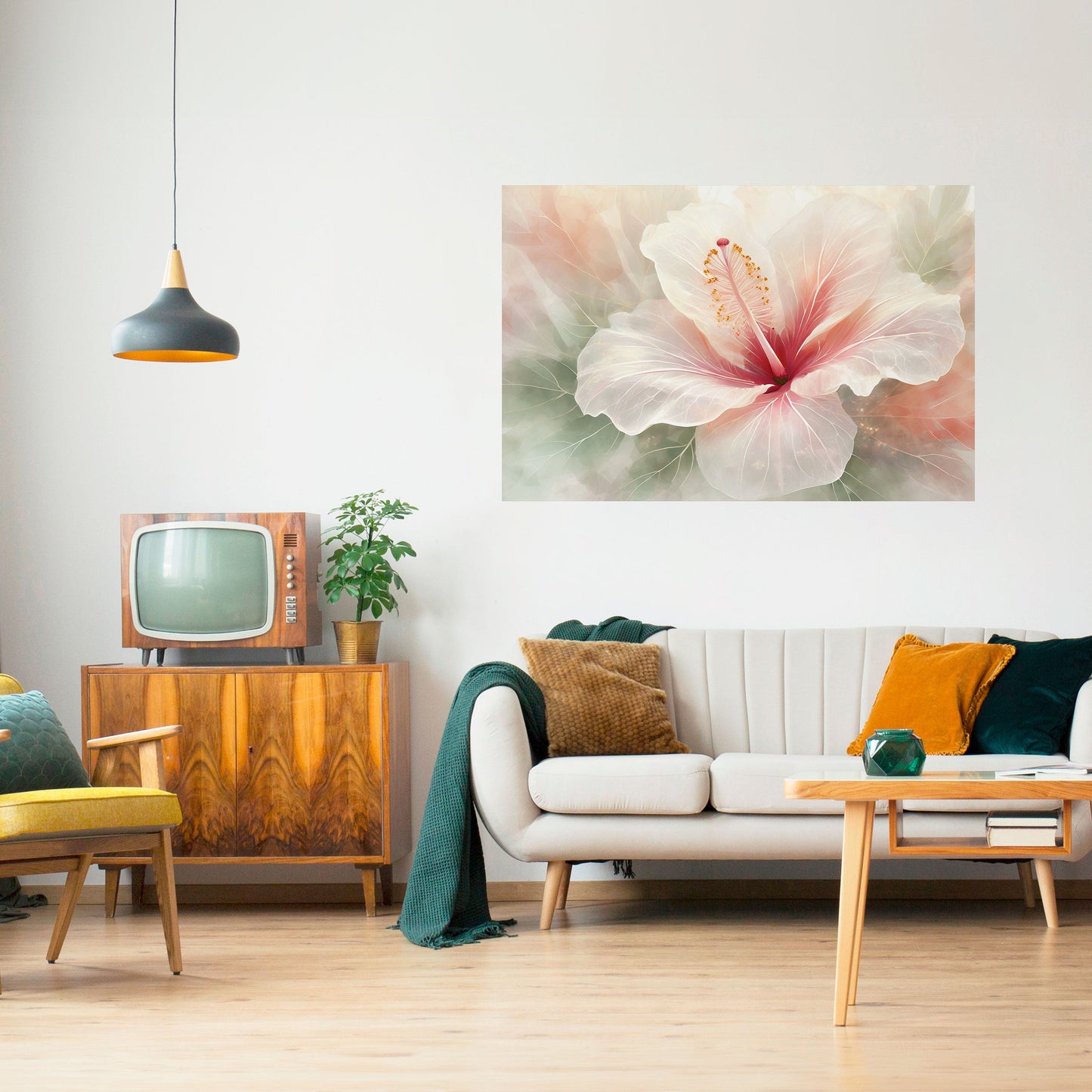GOSSAMER BLOMSTERDRÖM horisontell poster med självhäftande motiv