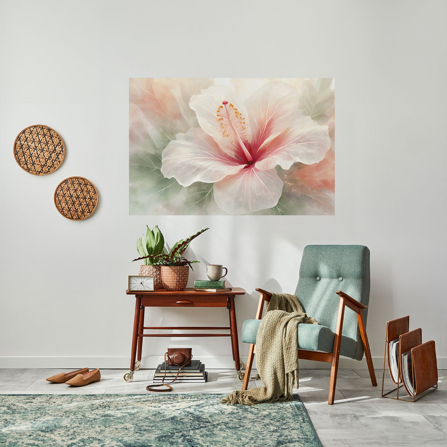 GOSSAMER BLOMSTERDRÖM horisontell poster med självhäftande motiv