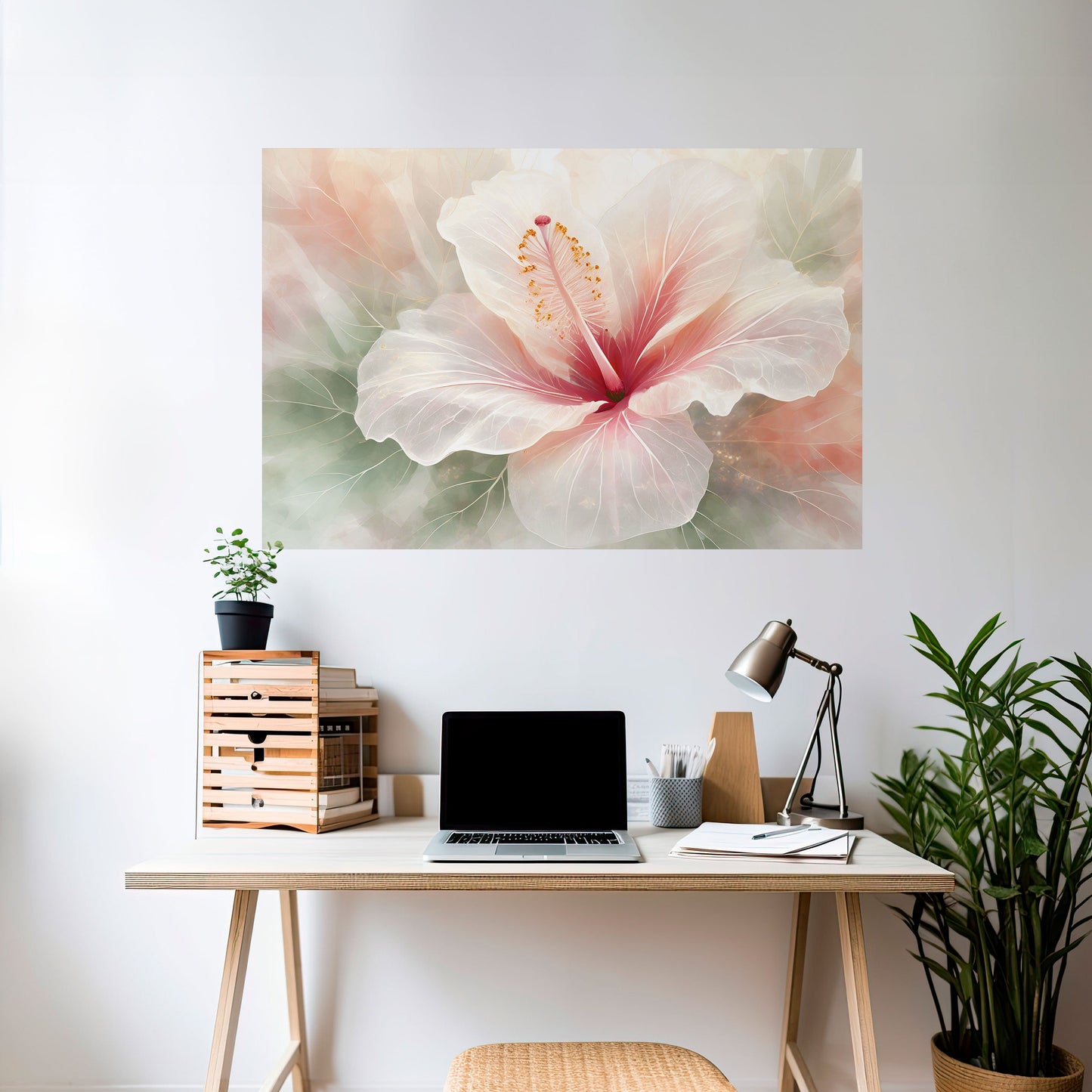 GOSSAMER BLOMSTERDRÖM horisontell poster med självhäftande motiv