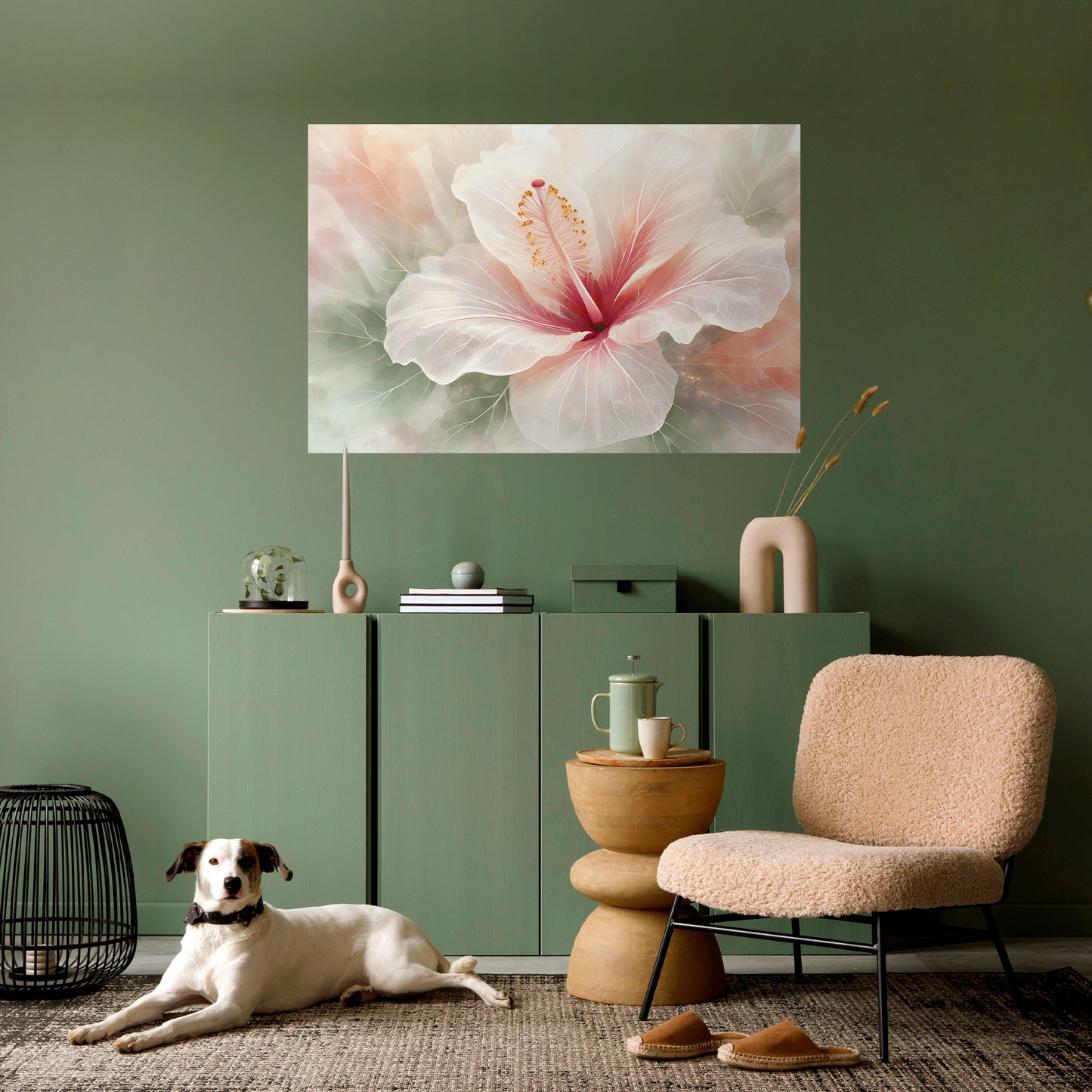 GOSSAMER BLOMSTERDRÖM horisontell poster med självhäftande motiv