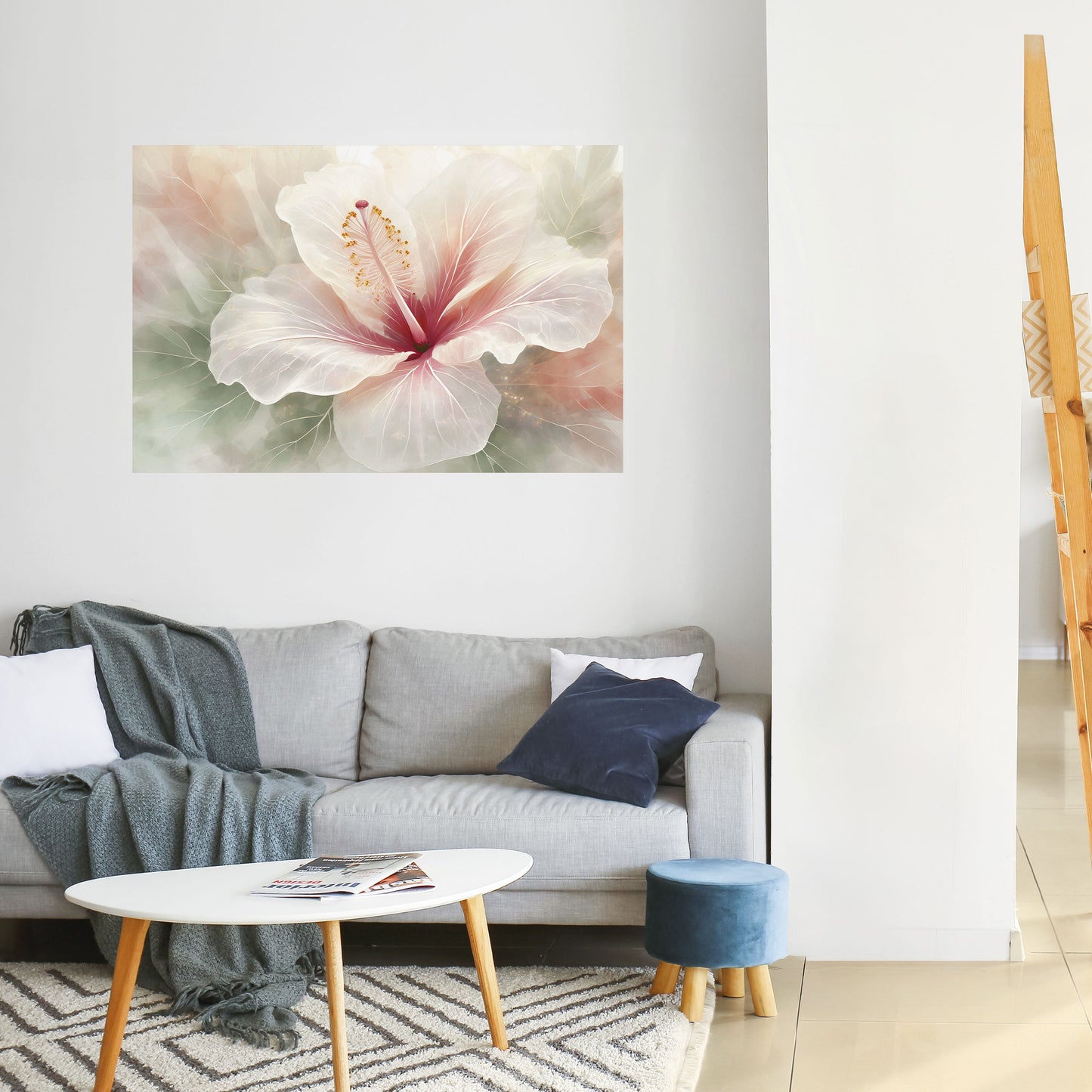 GOSSAMER BLOMSTERDRÖM horisontell poster med självhäftande motiv