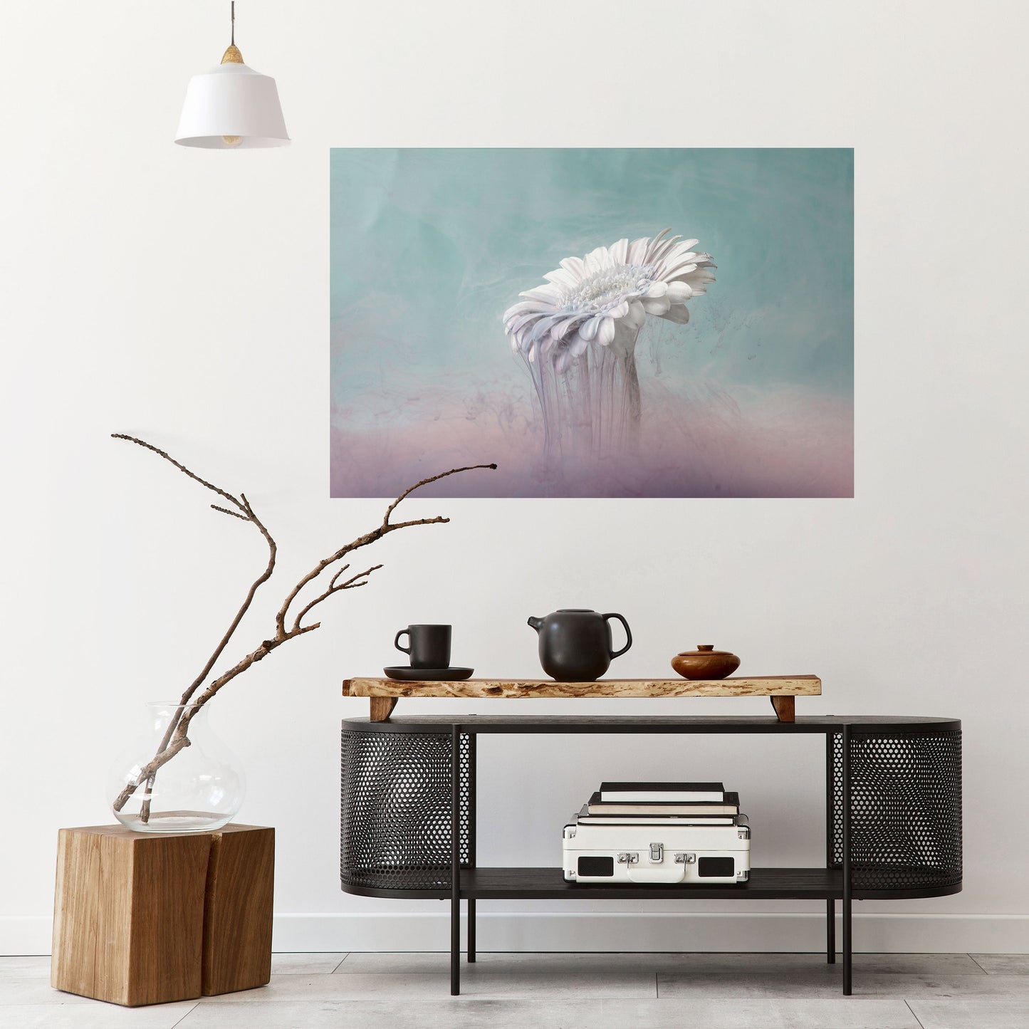 SMÄLTANDE GERBERA, självhäftande poster