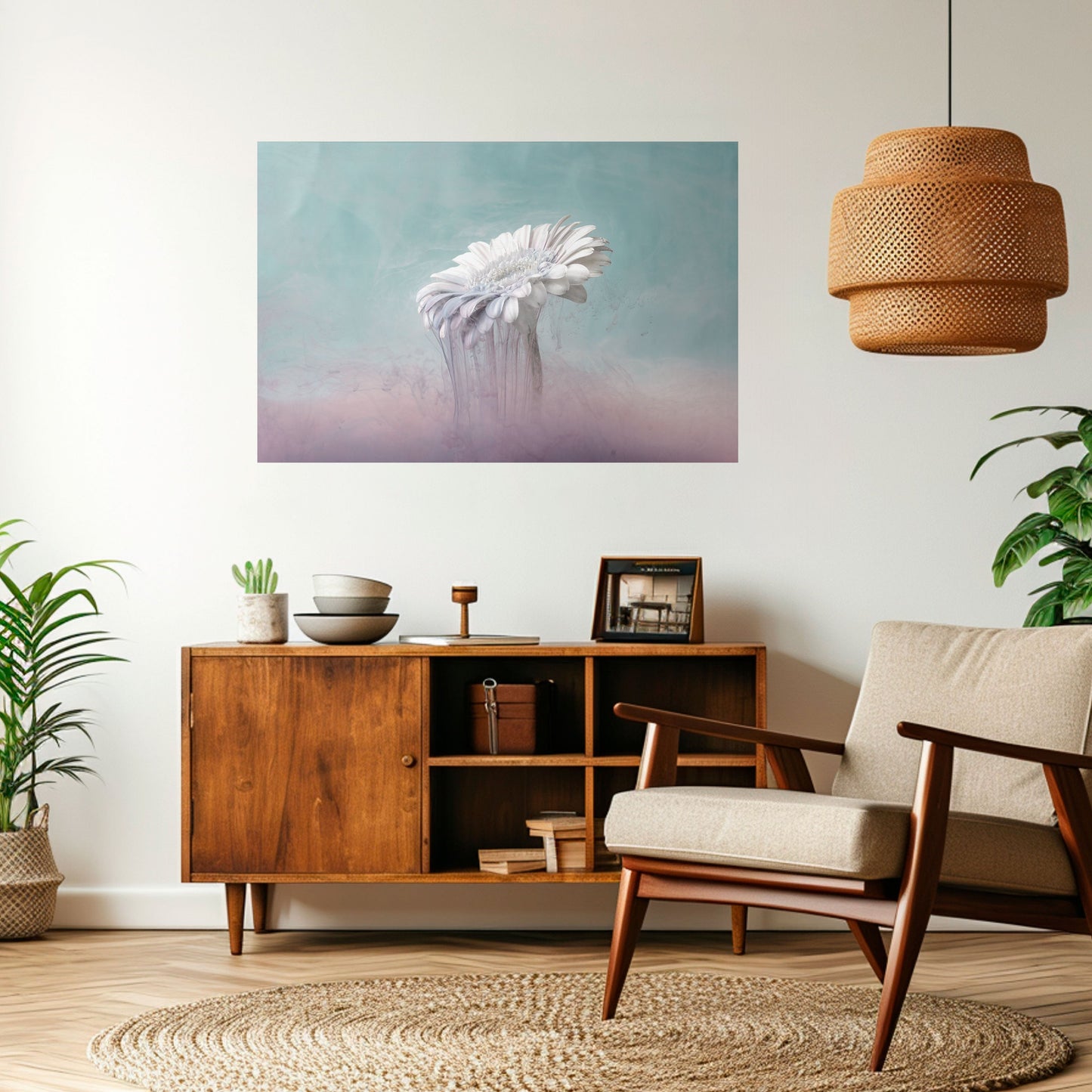 SMÄLTANDE GERBERA, självhäftande poster