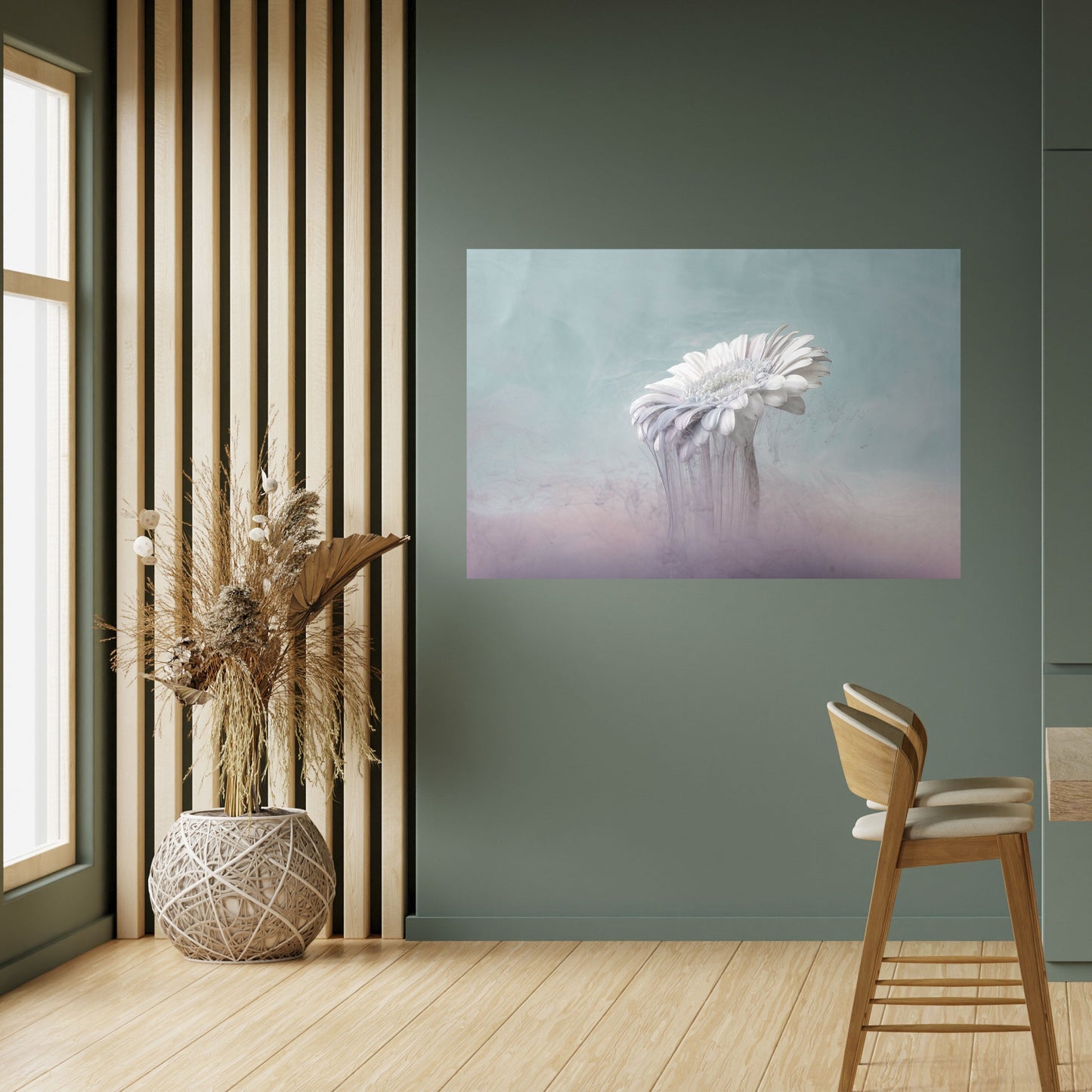 SMÄLTANDE GERBERA, självhäftande poster