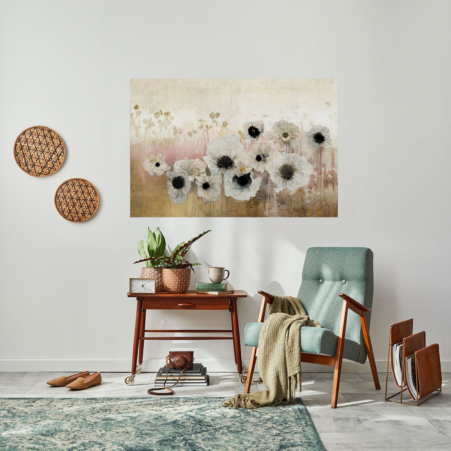 GENTLE VINTAGE HARMONY horisontell affisch med självhäftande motiv