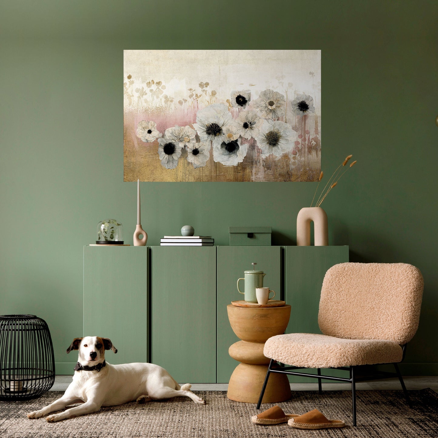 GENTLE VINTAGE HARMONY horisontell affisch med självhäftande motiv