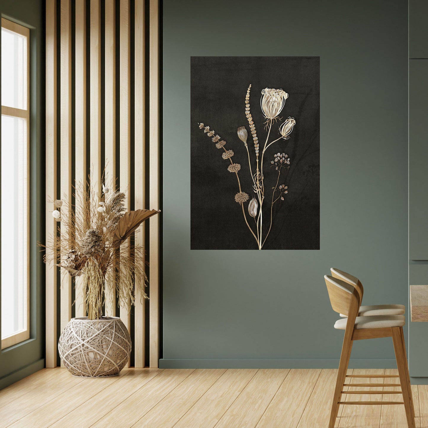 MEADOW ART. Peel and Stick Vertical Poster