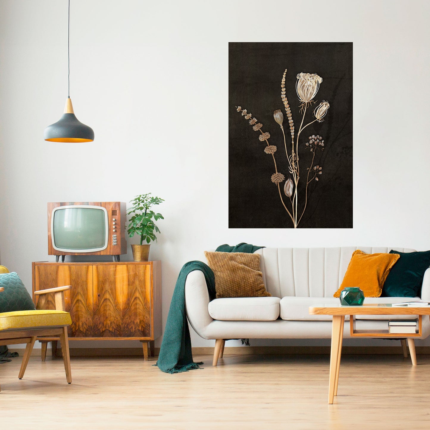 MEADOW ART. Peel and Stick Vertical Poster