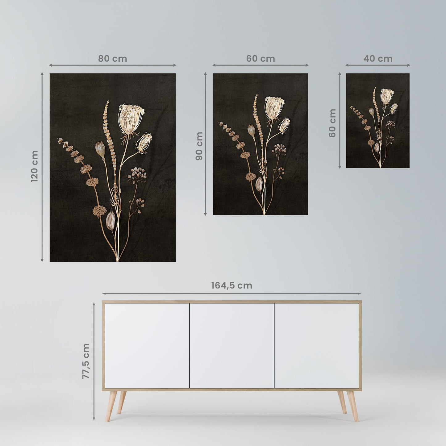 MEADOW ART. Peel and Stick Vertical Poster