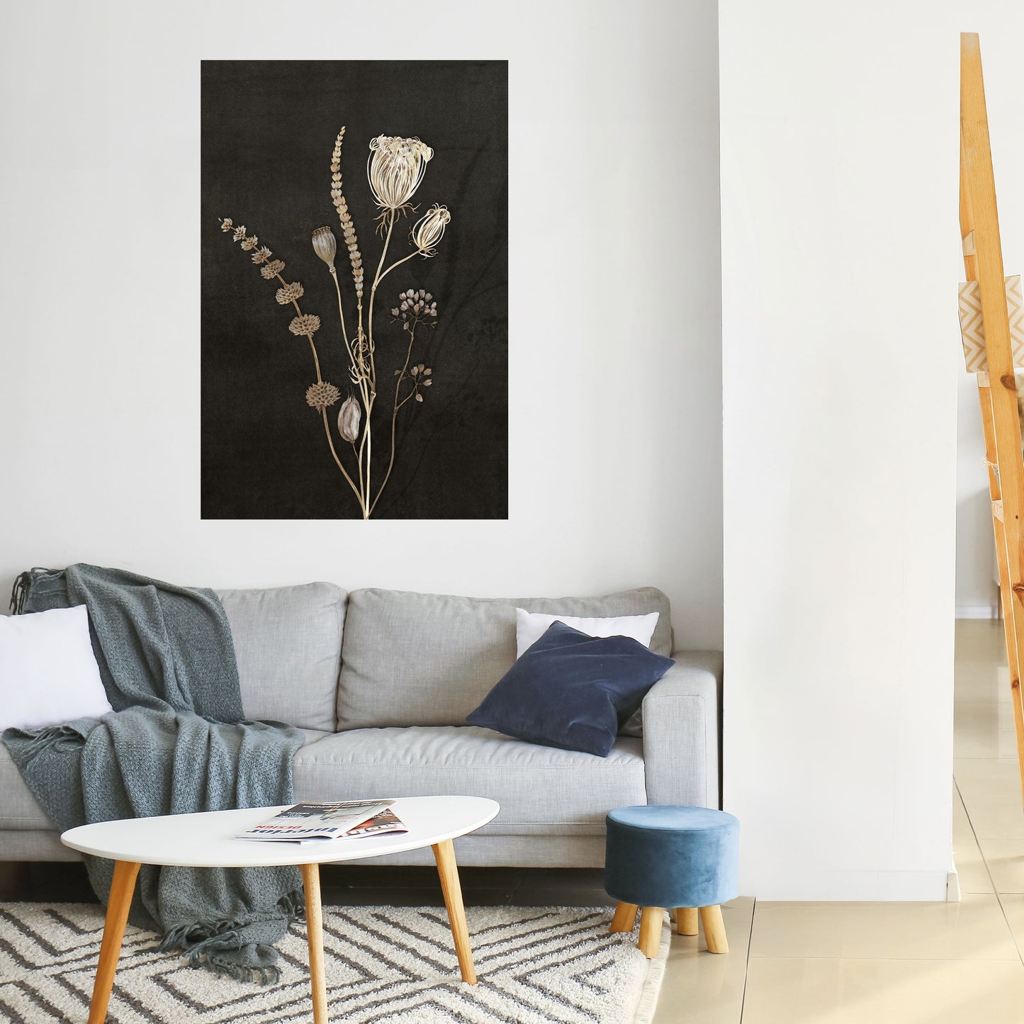 MEADOW ART. Peel and Stick Vertical Poster