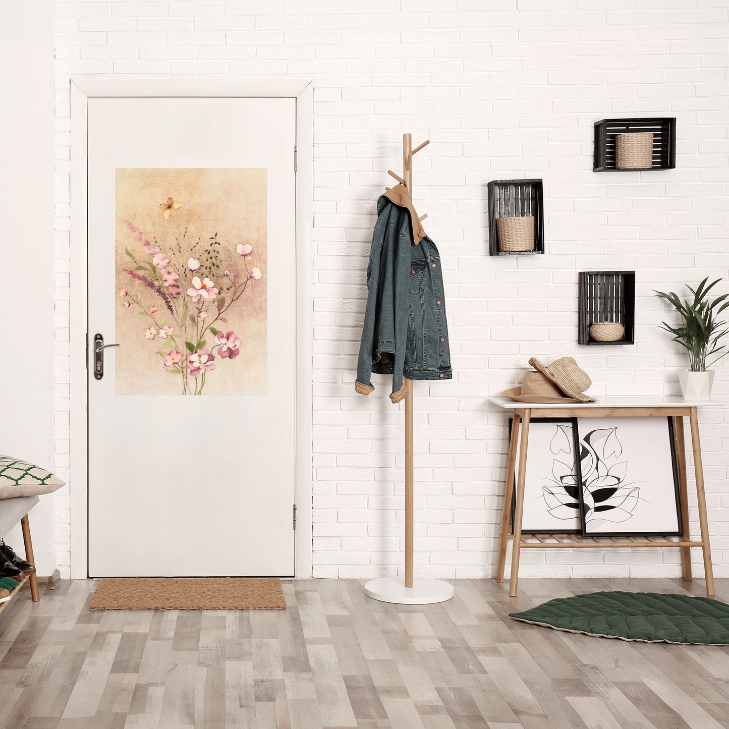 FLOWERED REVERIE Peel and Stick Vertical Poster