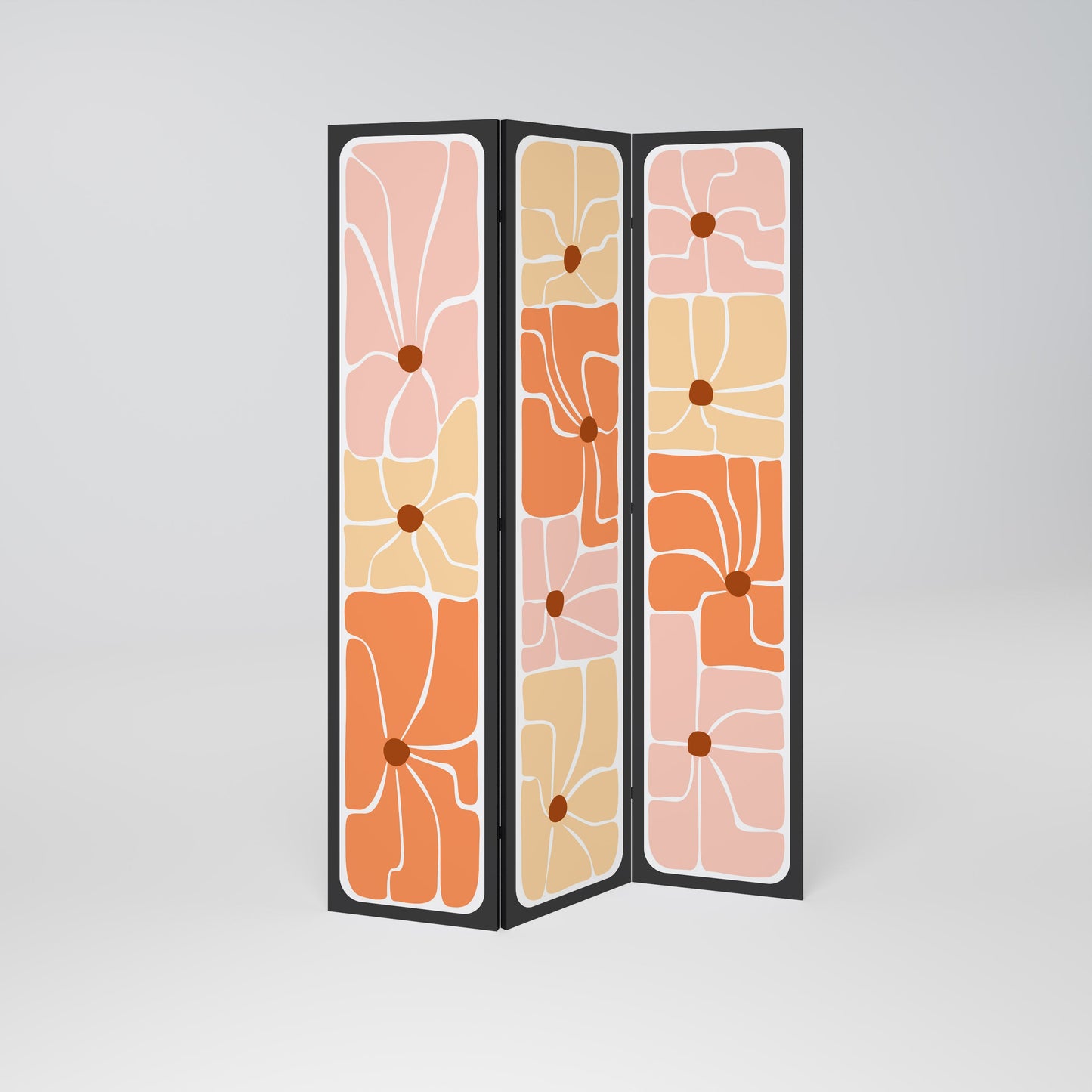 FINE CURRENTS Decorative 3-Panel Room Divider