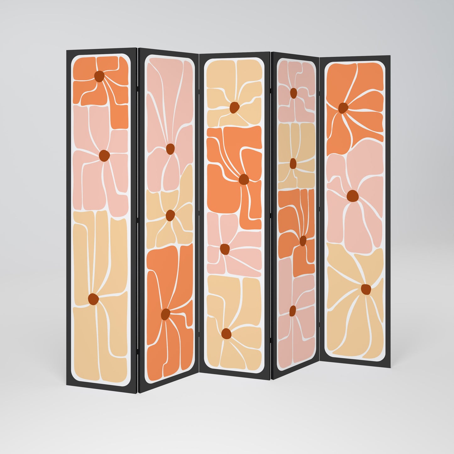 FINE CURRENTS Decorative 5-Panel Room Divider
