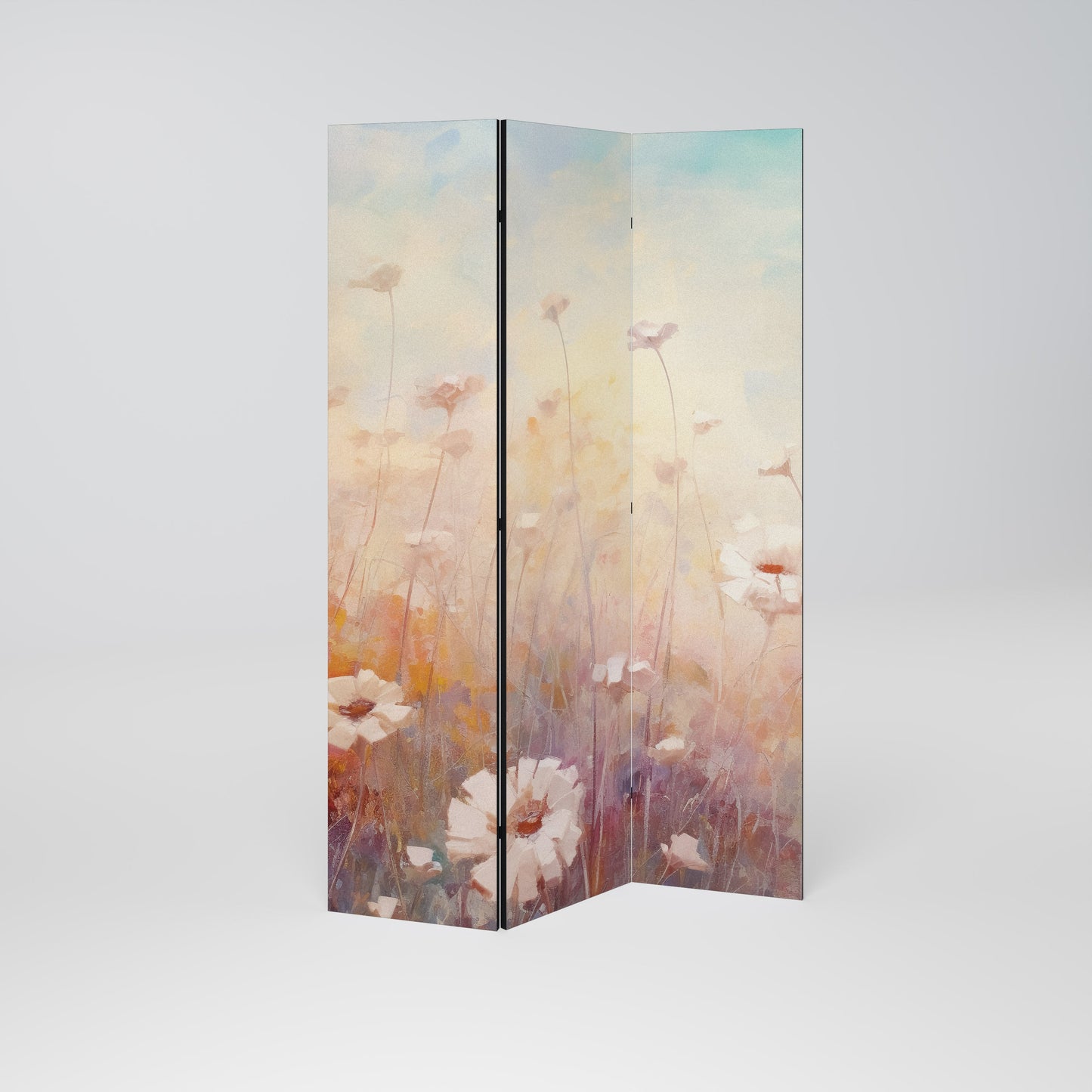 BREEZE OF COLORS Dekorativ rumsavdelare med 3 paneler