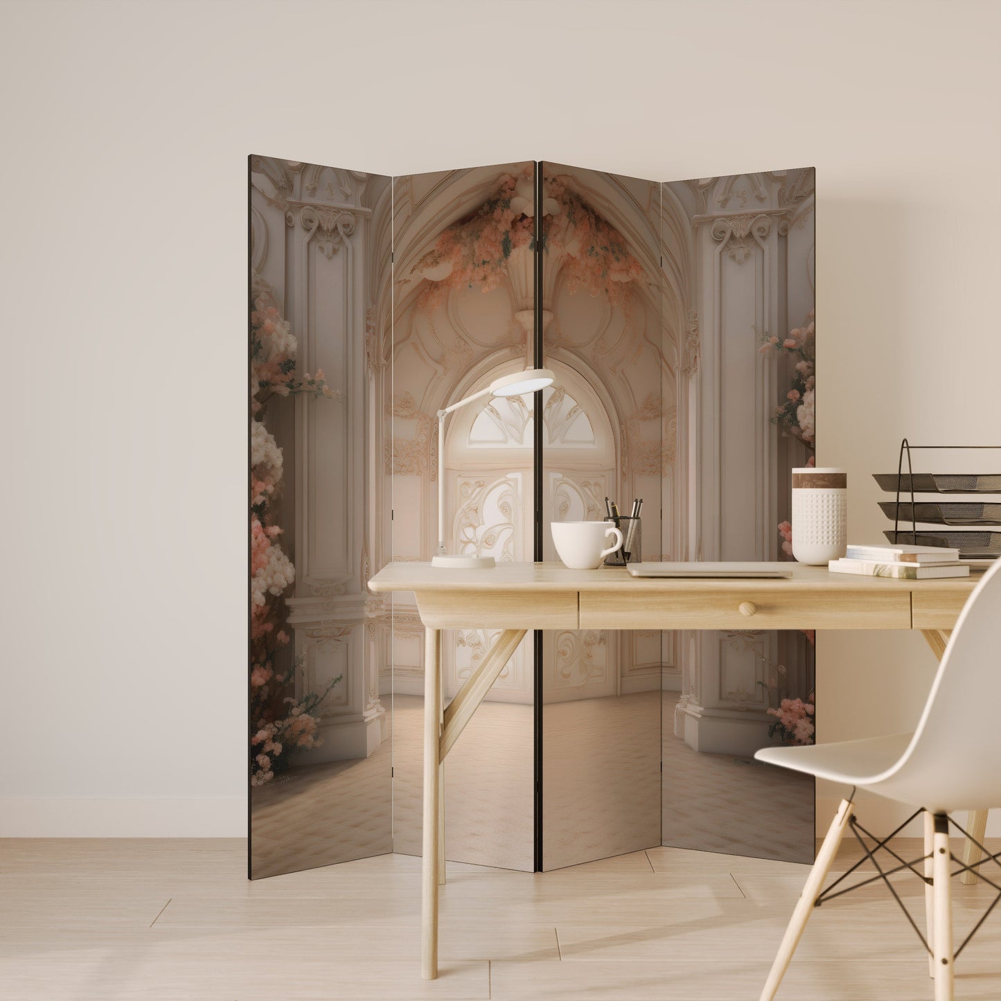 VIVID DREAMSCAPE DOORS Dekorativ rumsavdelare med 4 paneler