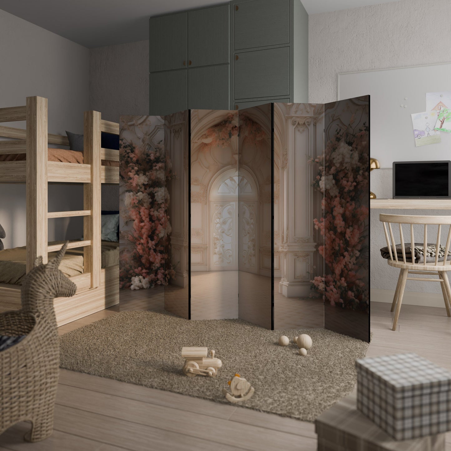 VIVID DREAMSCAPE DOORS Dekorativ rumsavdelare med 6 paneler