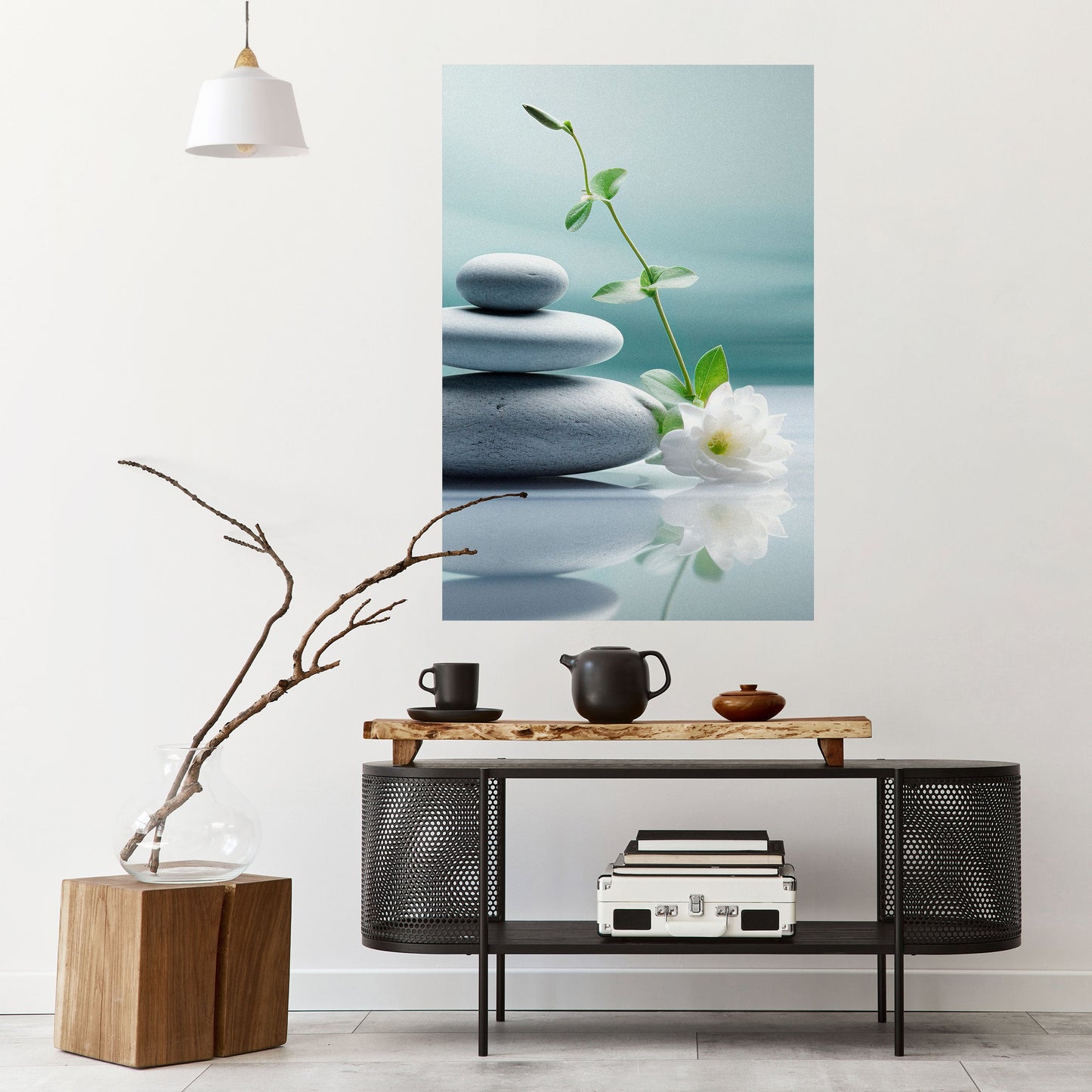 TRANQUIL STONE BALANCE Peel and Stick Vertical Poster