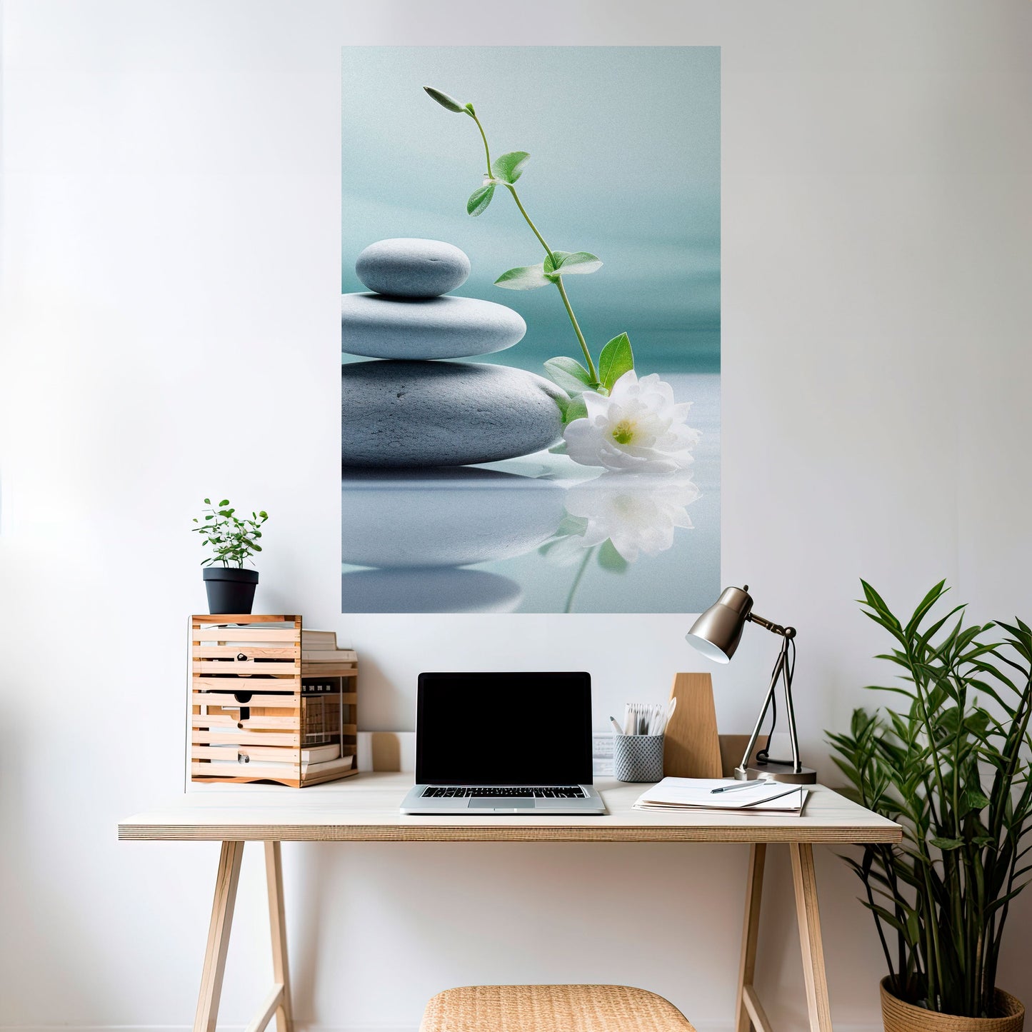 TRANQUIL STONE BALANCE Peel and Stick Vertical Poster