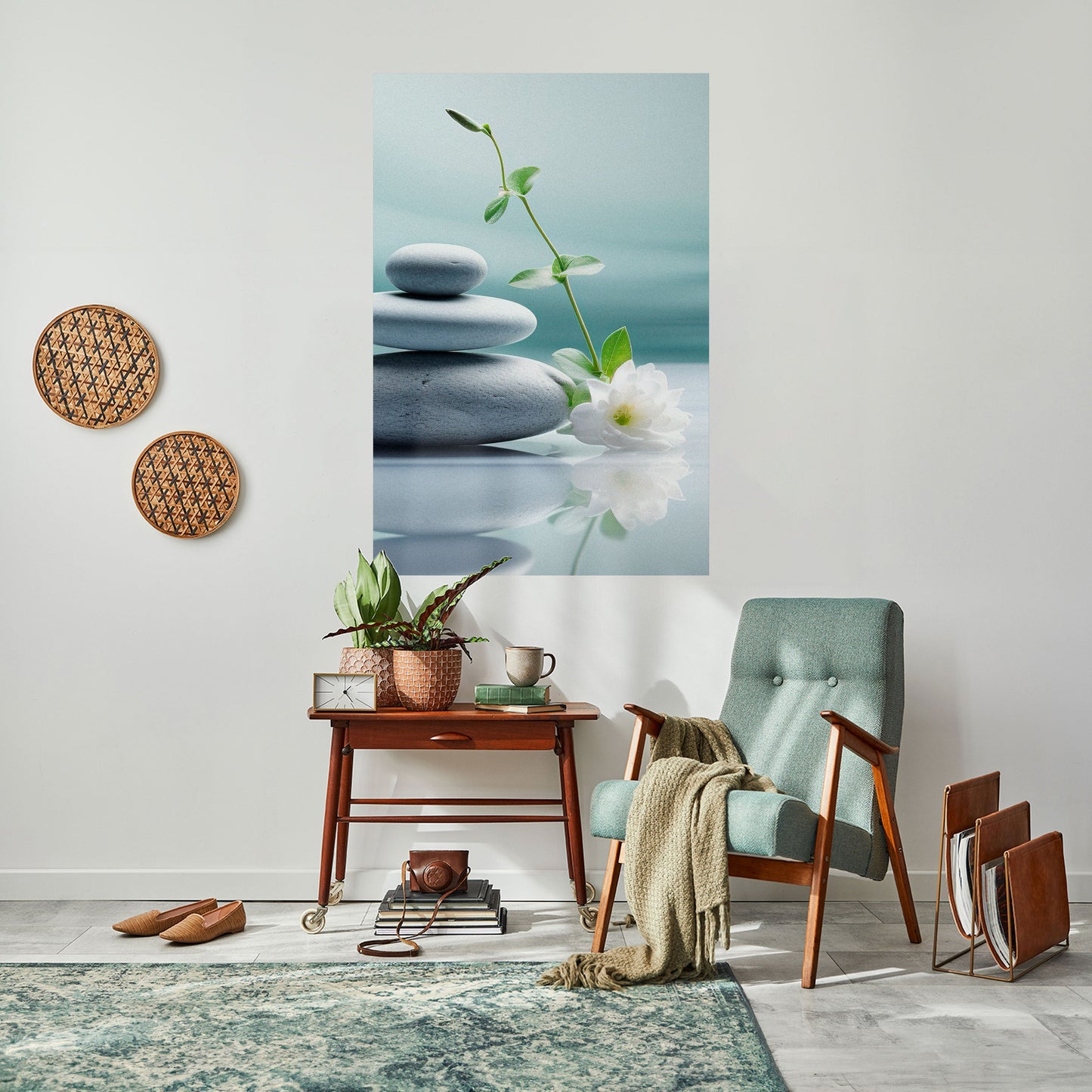 TRANQUIL STONE BALANCE Peel and Stick Vertical Poster