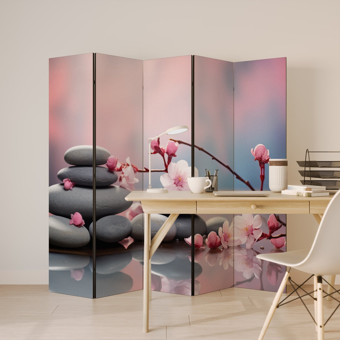 BALANCE OF NATURE Dekorativ rumsavdelare med 5 paneler