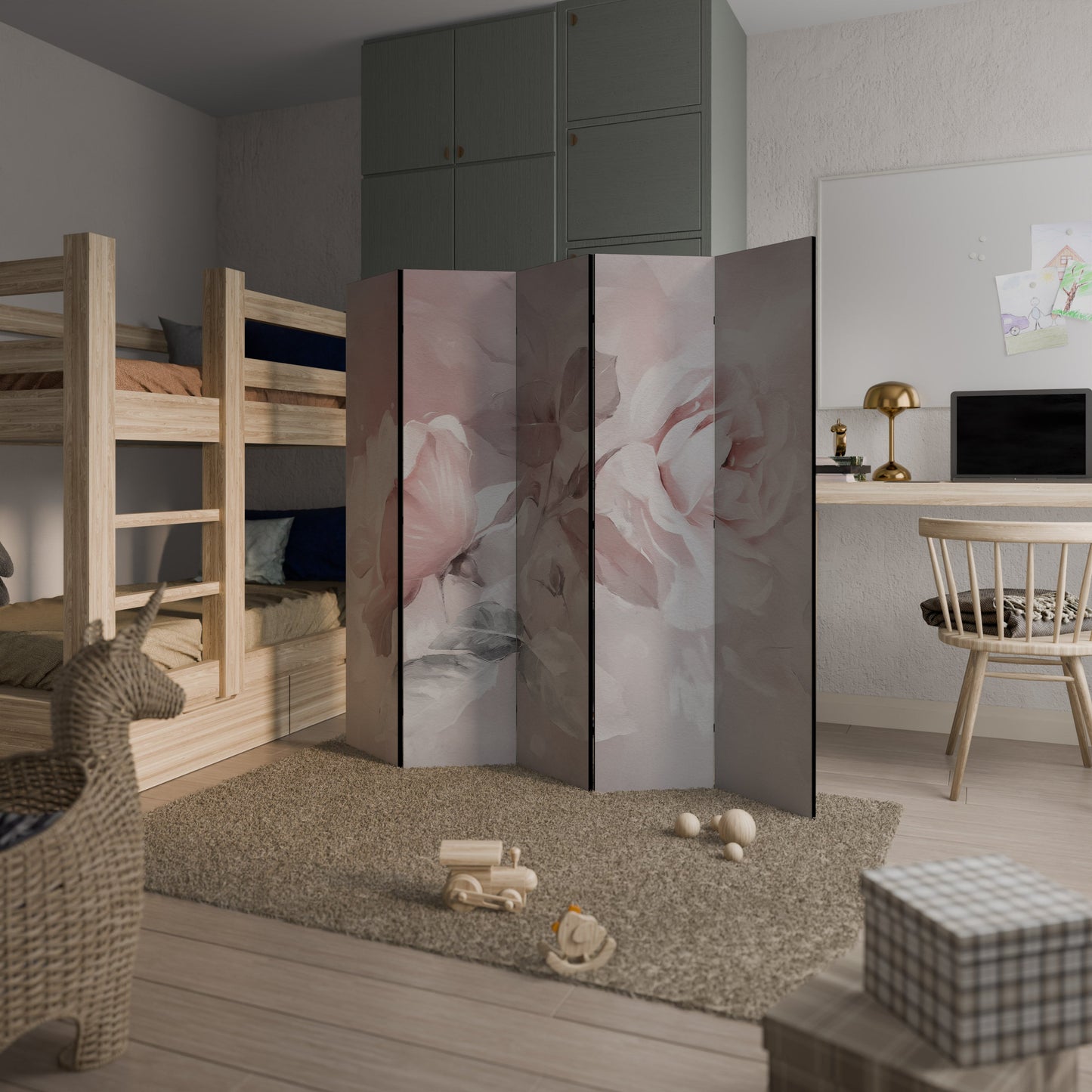 GRACEFUL DAYS Dekorativ rumsavdelare med 5 paneler