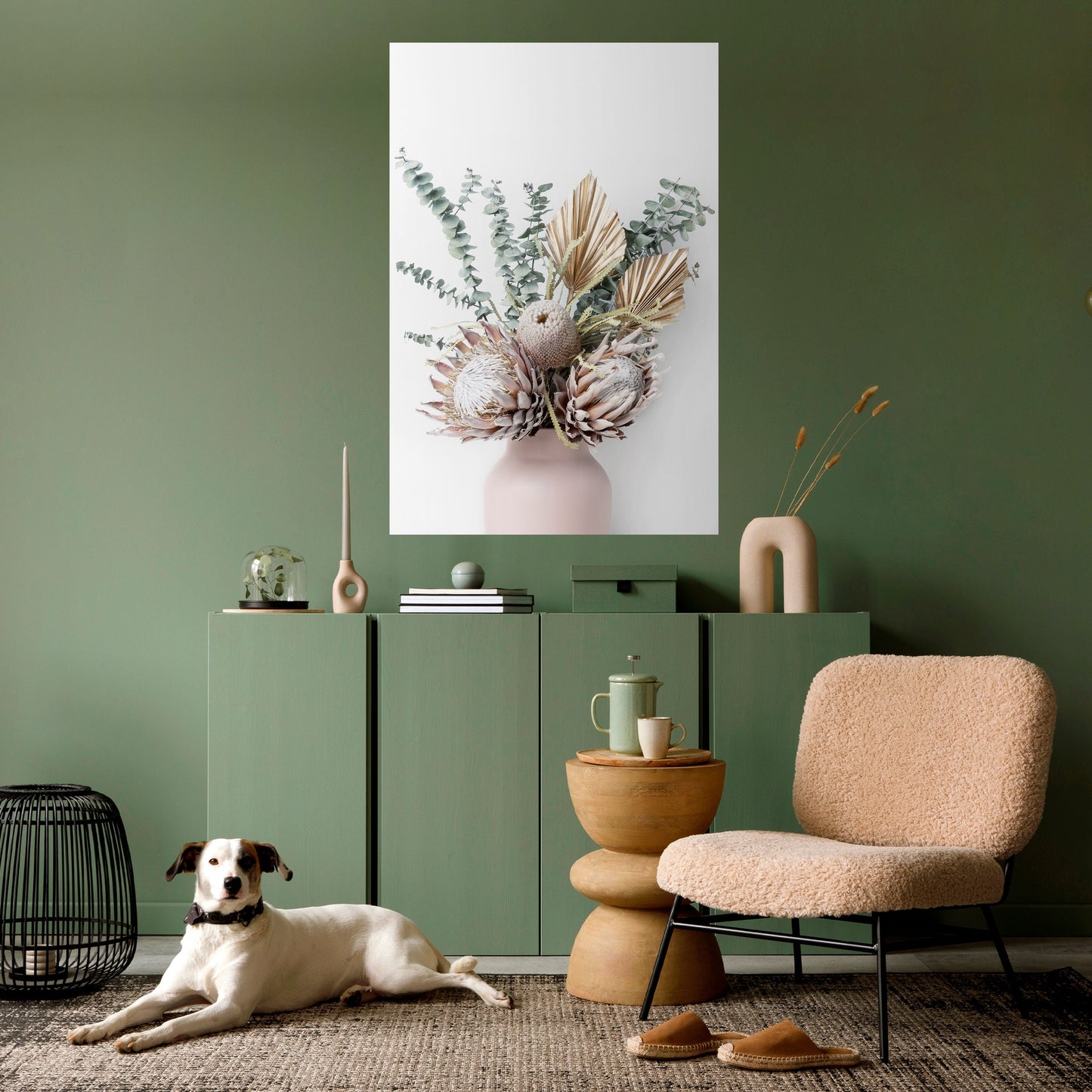 NATURE'S GOLDEN WHIMSY Peel and Stick Vertical Poster