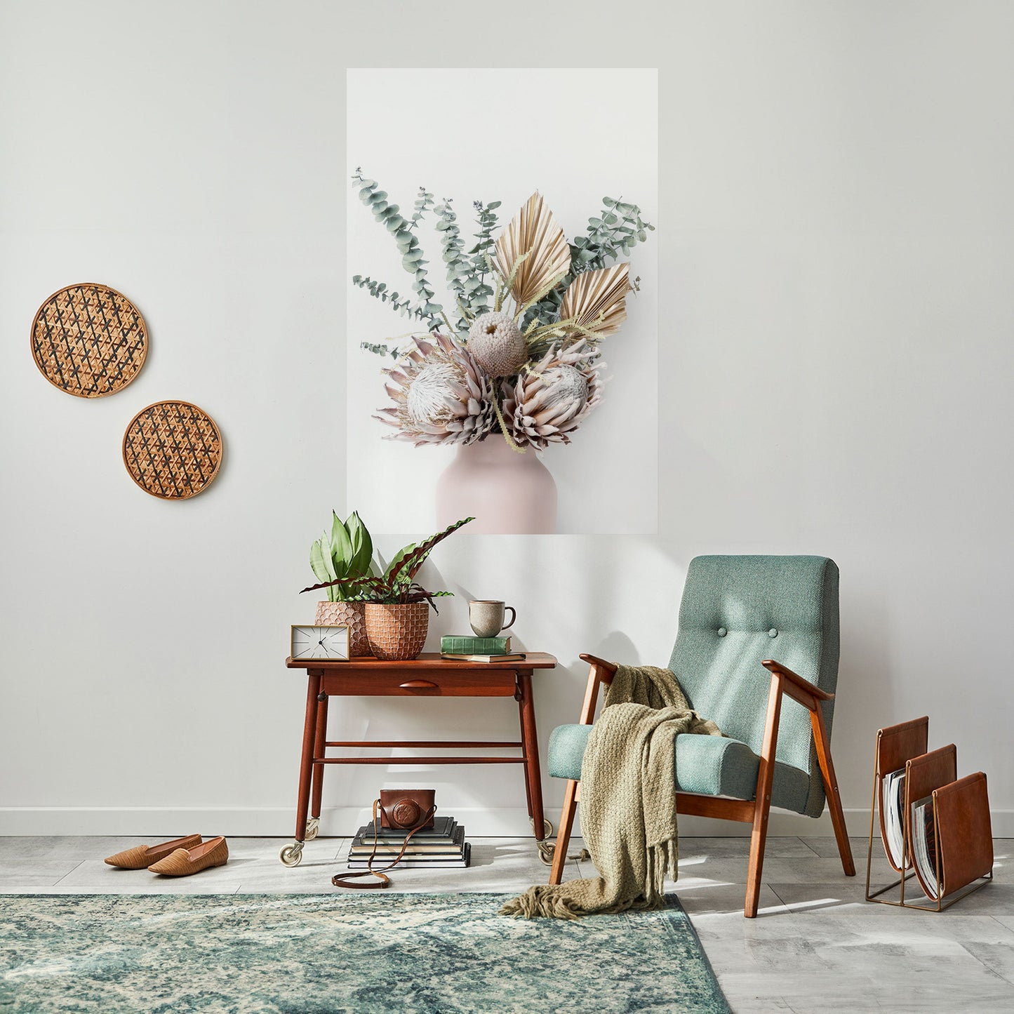 NATURE'S GOLDEN WHIMSY Peel and Stick Vertical Poster