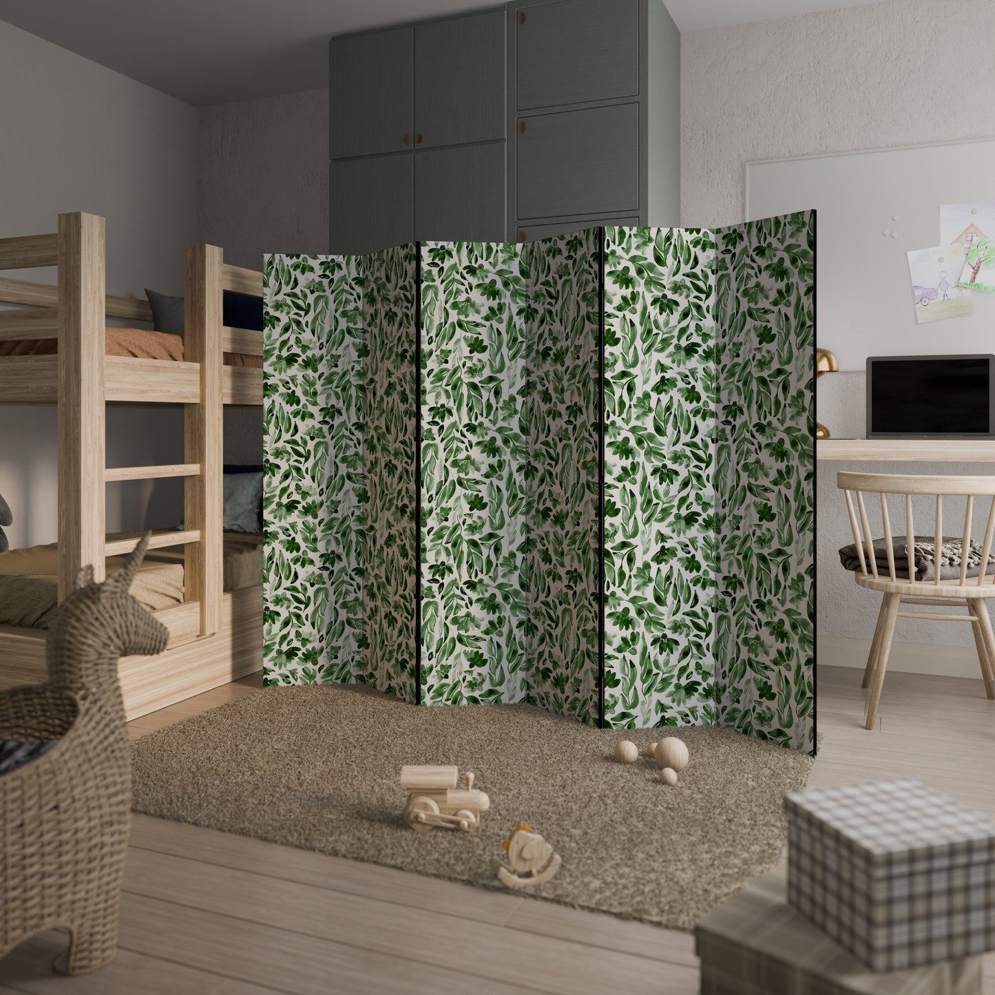 LEAFY LAYERS Decorative 6-Panel Room Divider
