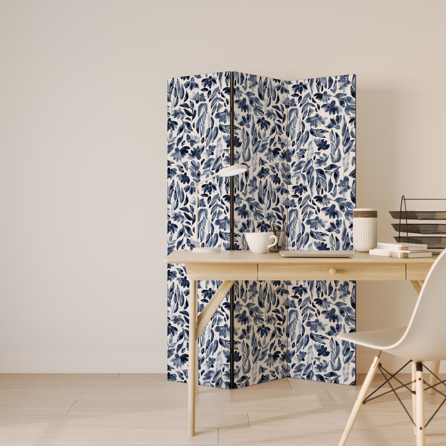 FLORAL FANTASY FABLE Dekorativ rumsavdelare med 3 paneler